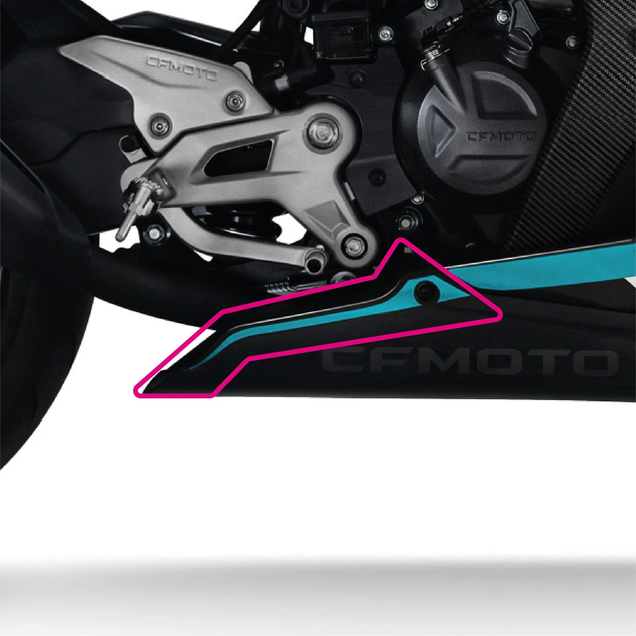 CFMOTO 450SR Orijinal Sticker Tasarım Etiket Modeli Alt Sakal  Şerit