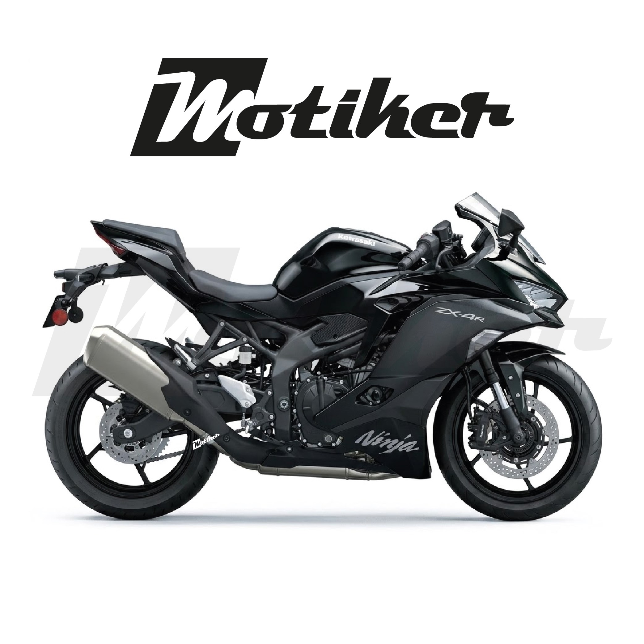 Kawasaki Ninja ZX4R Siyah Ninja Orjinal Sticker Etiket Modeli