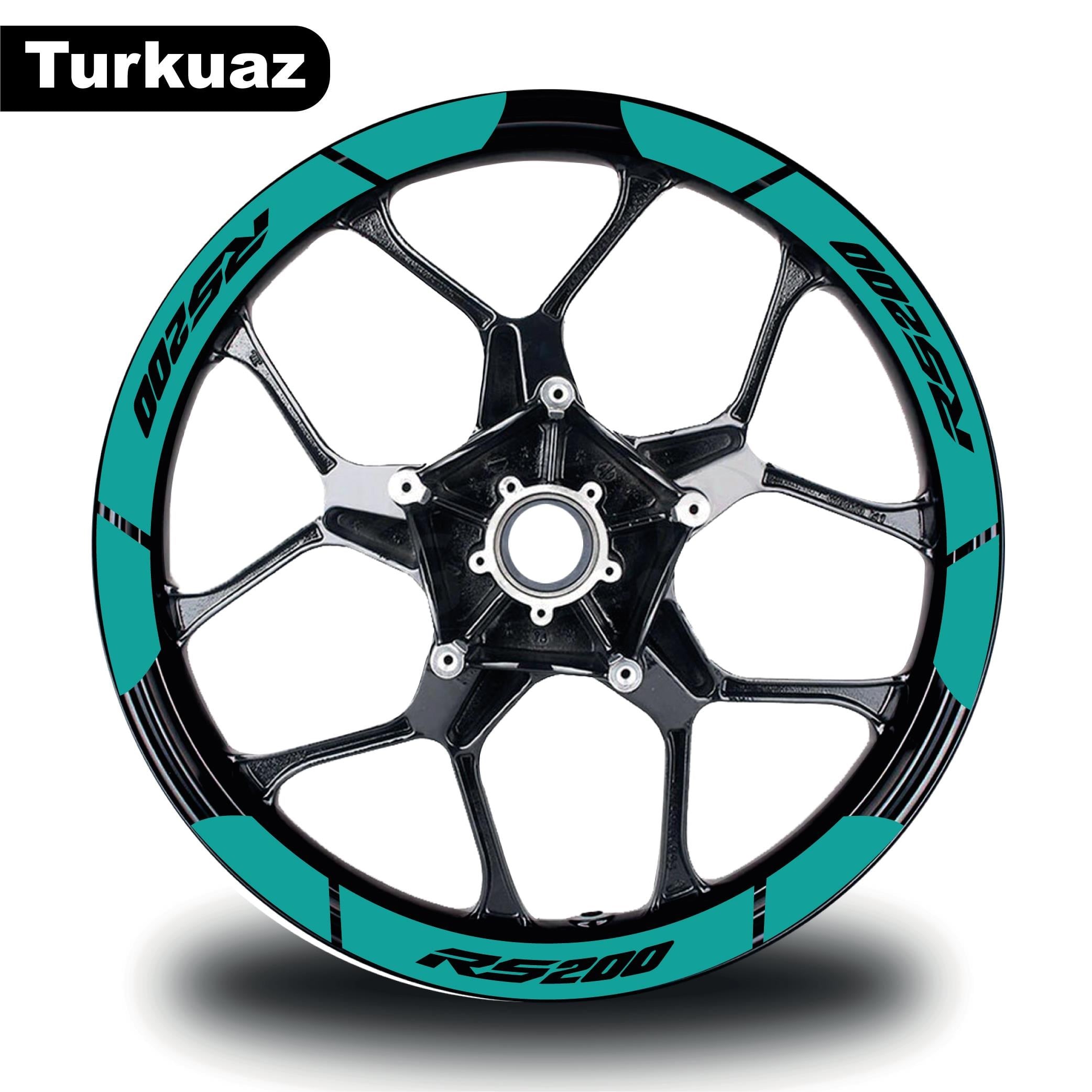 Bajaj Pulsar RS200 Geniş Jant Sticker Etiket Modeli  12'li