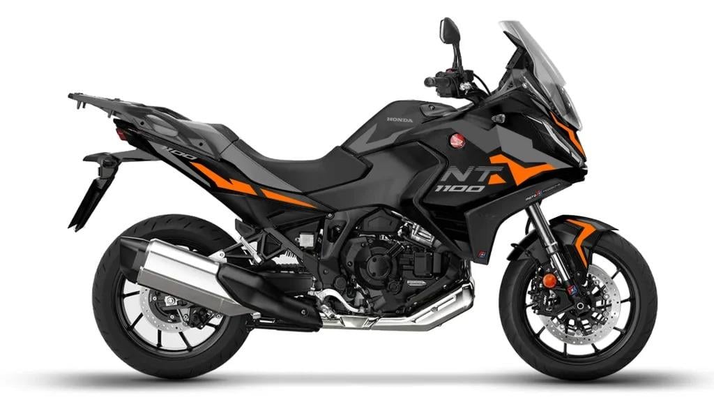 Honda NT1100 Siyah Turuncu Detay Tasarım Sticker Modeli