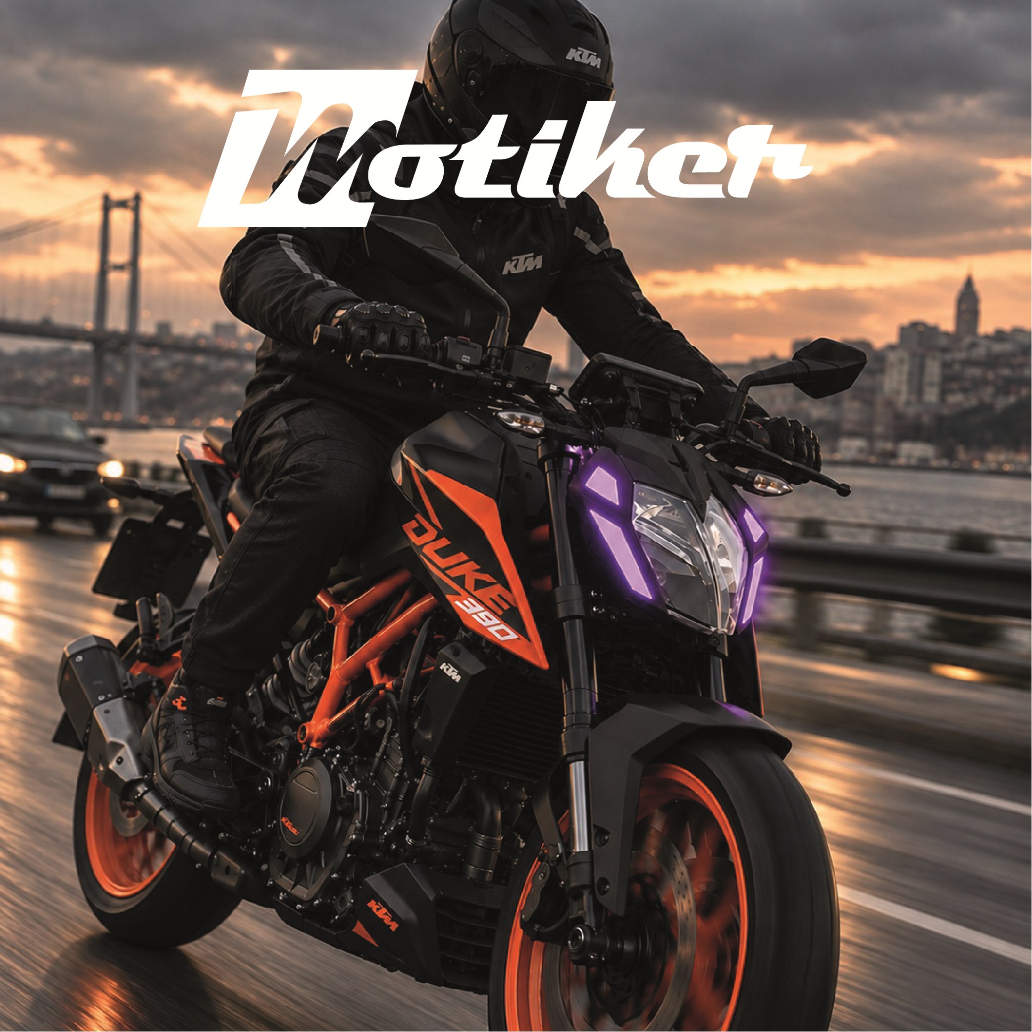 KTM DUKE 390 (2024-2026) Far Led Sticker Etiket