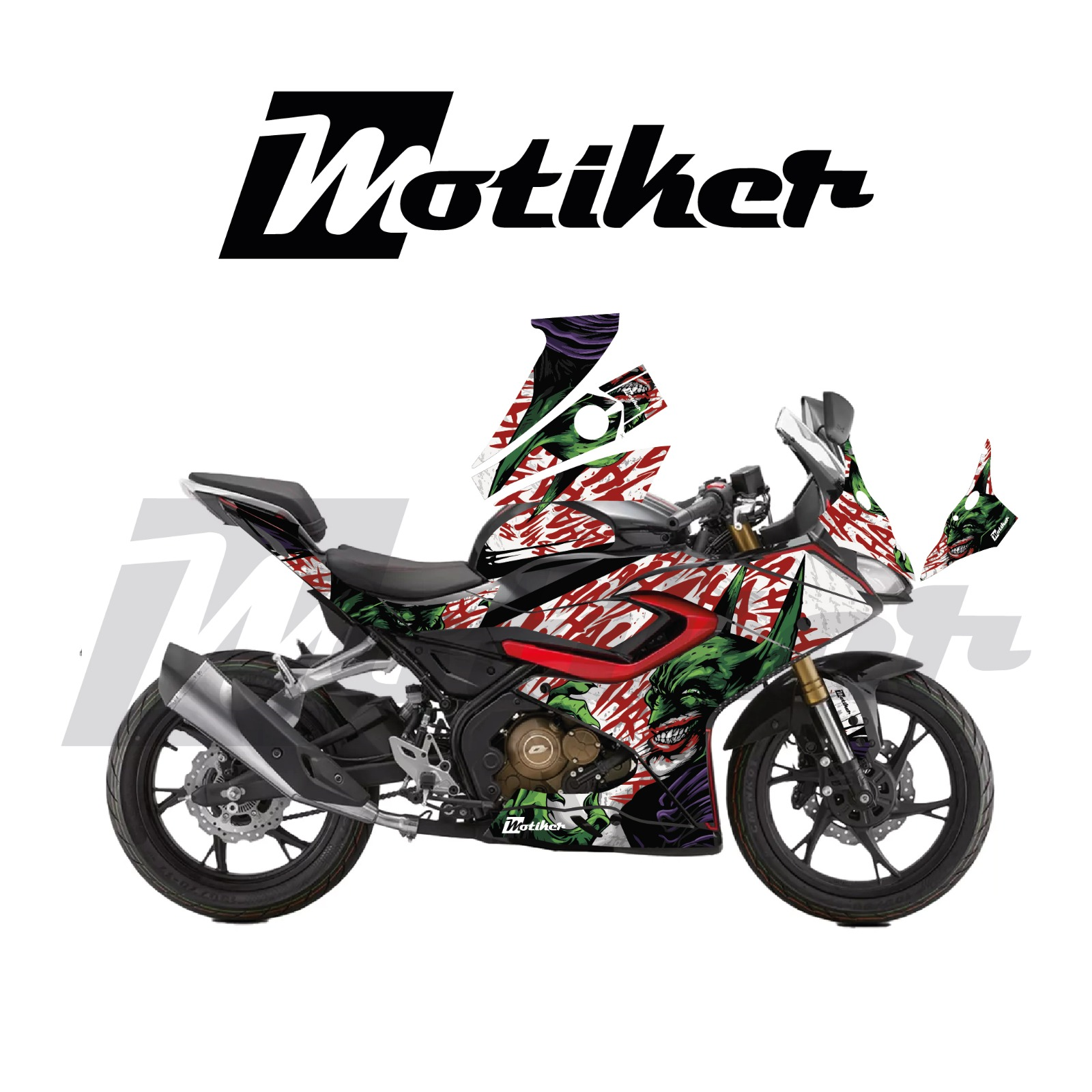 RKS SRK 125R Joker Tasarım Parçalı Kaplama Sticker Etiket Modeli