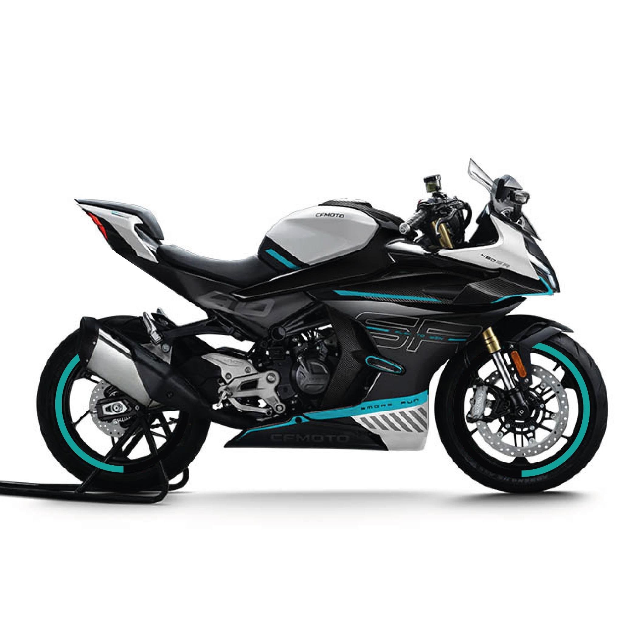 CFMOTO 450SR Yarım Jant Kaplama Sticker Etiket Modeli