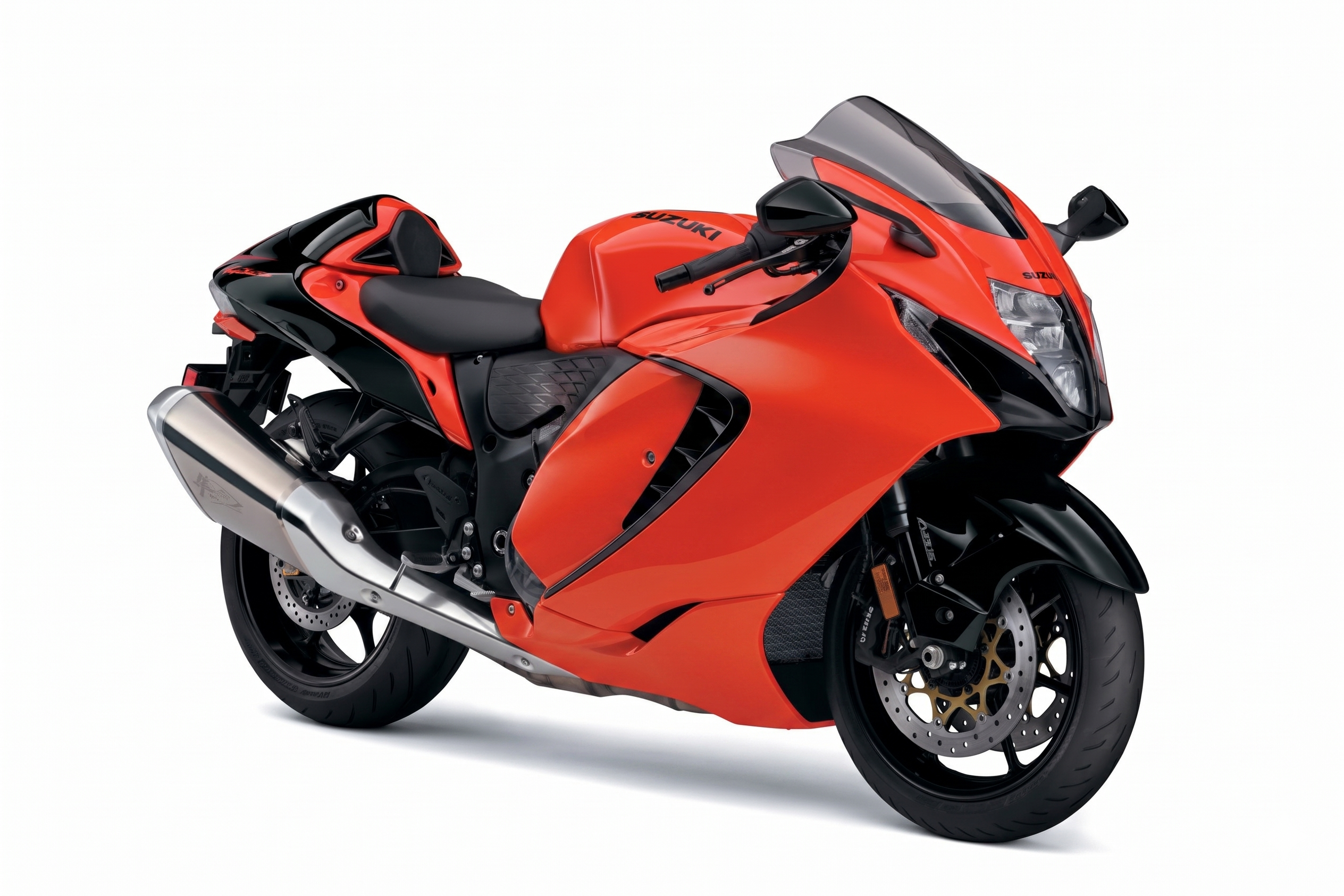 Suzuki GSX-R 1300 Hayabusa Orijinal Tasarım Sticker Motosiklet Etiket Modeli Turuncu Motor