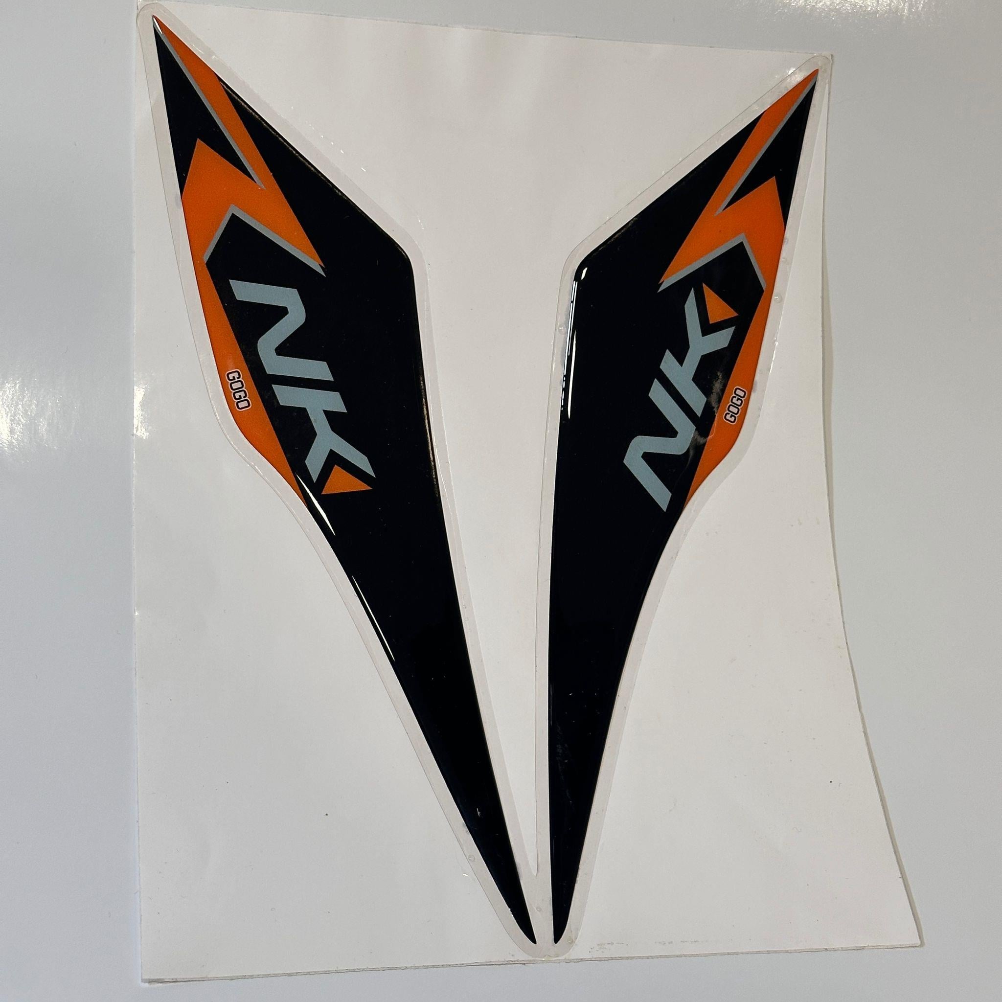 OUTLET!! CF MOTO NK250 Tank PAD Siyah Turuncu Çizgi Arka Kuyruk