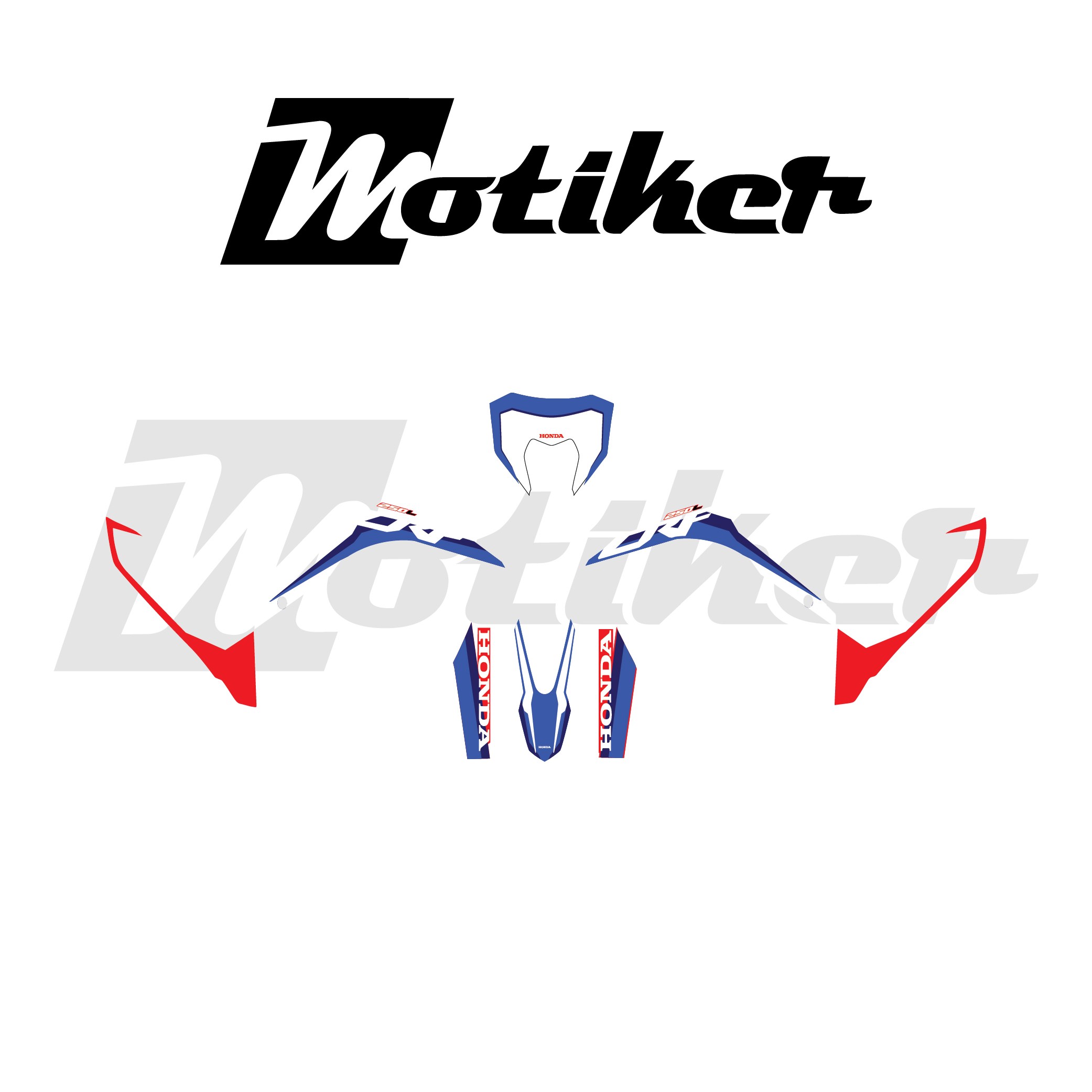 Honda CRF 250 L 2023-2024 Orjinal Takım Sticker 