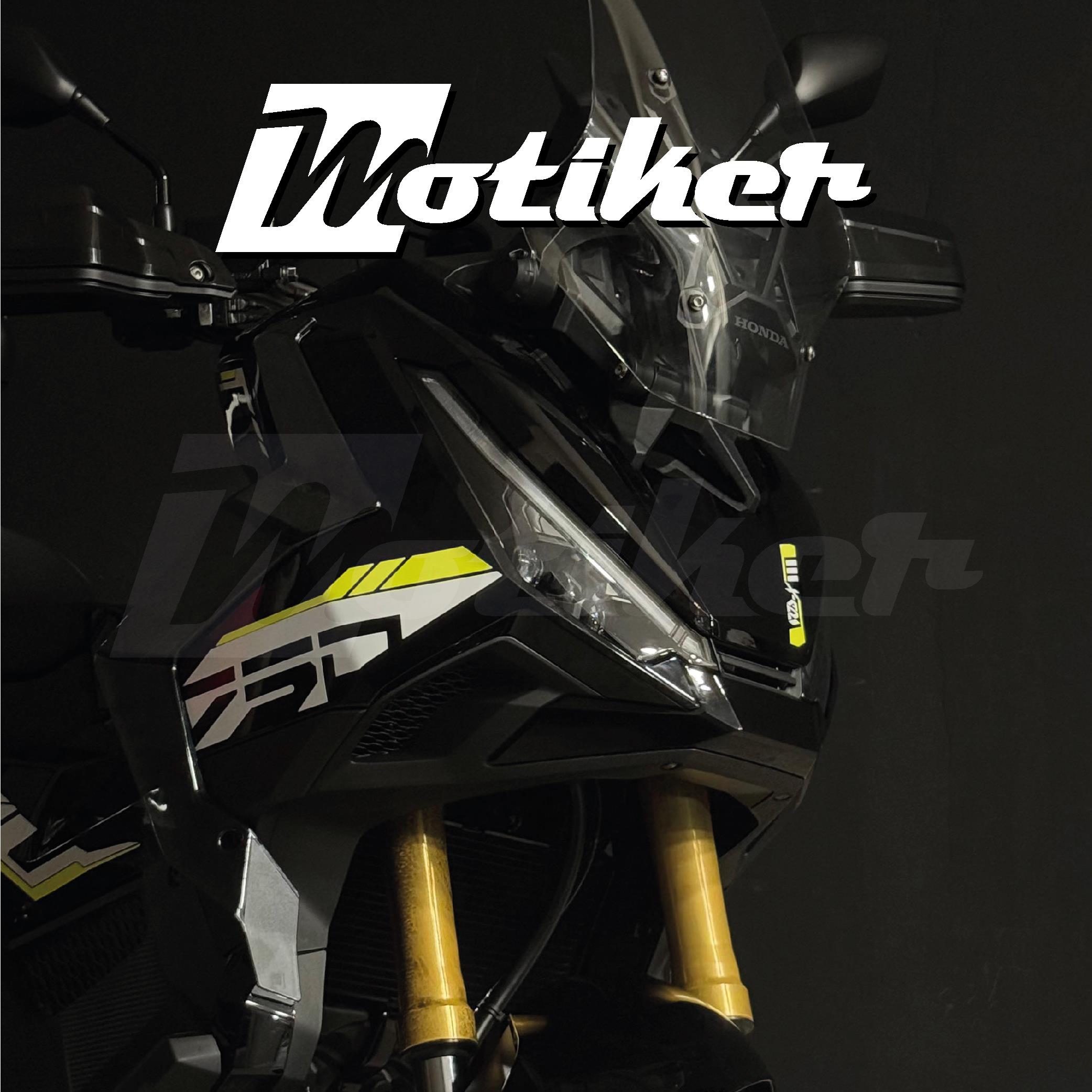 Honda X-ADV 750 Sticker 2025 Özel Tasarım Sticker Etiket Modeli Beyaz ve Neon Sarı