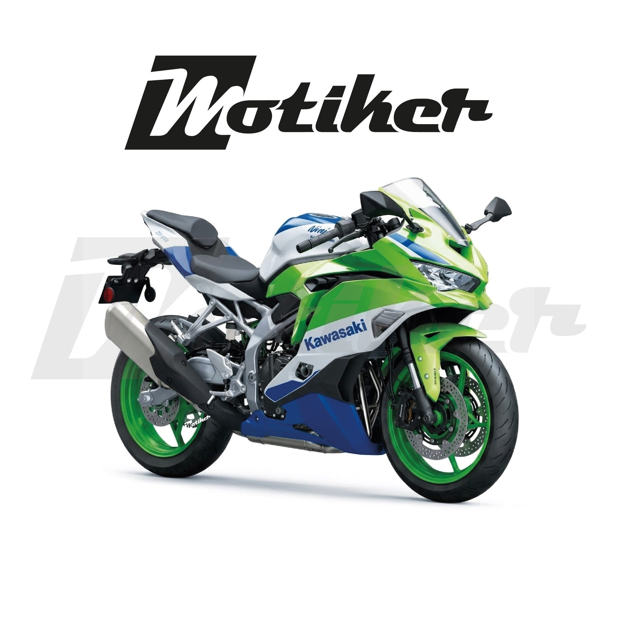 Kawasaki Ninja ZX4R Yeşil Ninja Orjinal Sticker Etiket Modeli