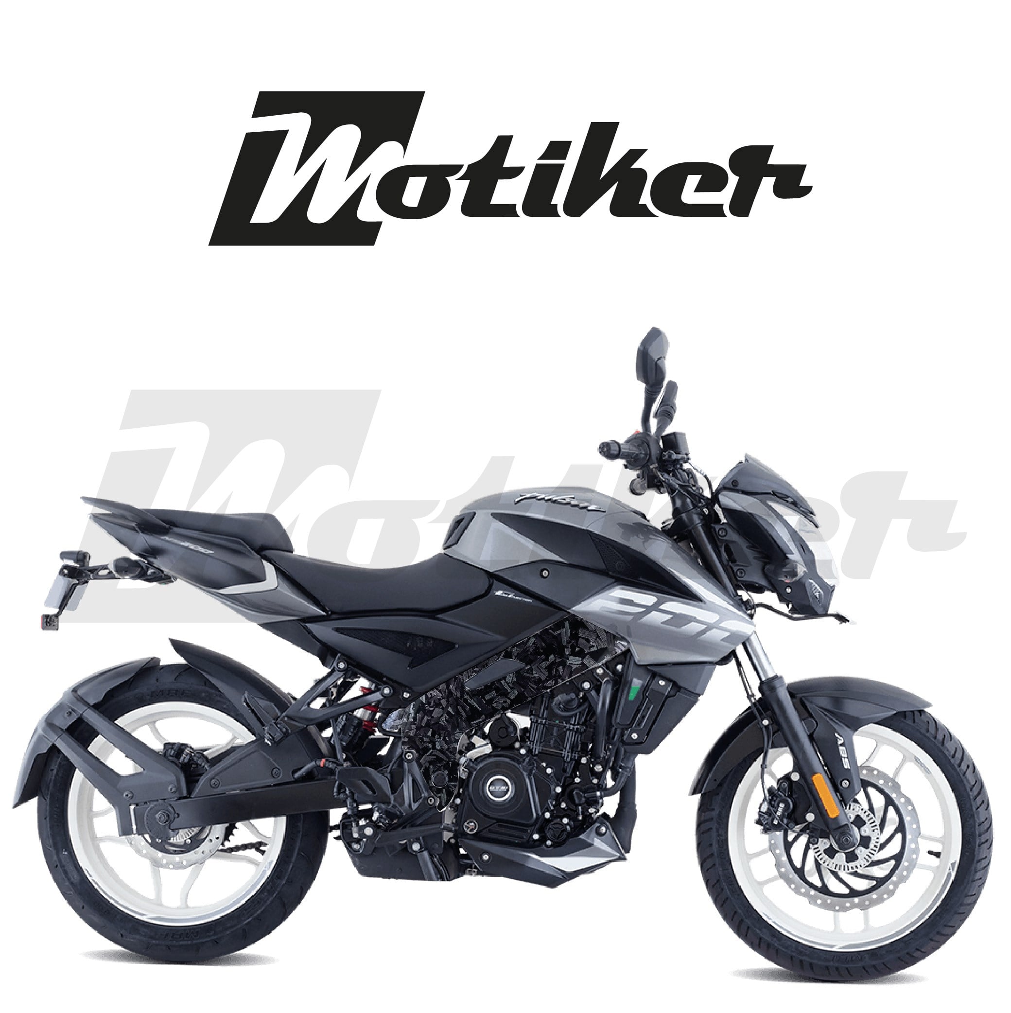 Bajaj Pulsar NS200 Orta Şase Forget Karbon Tasarımı Sticker Etiket Modeli