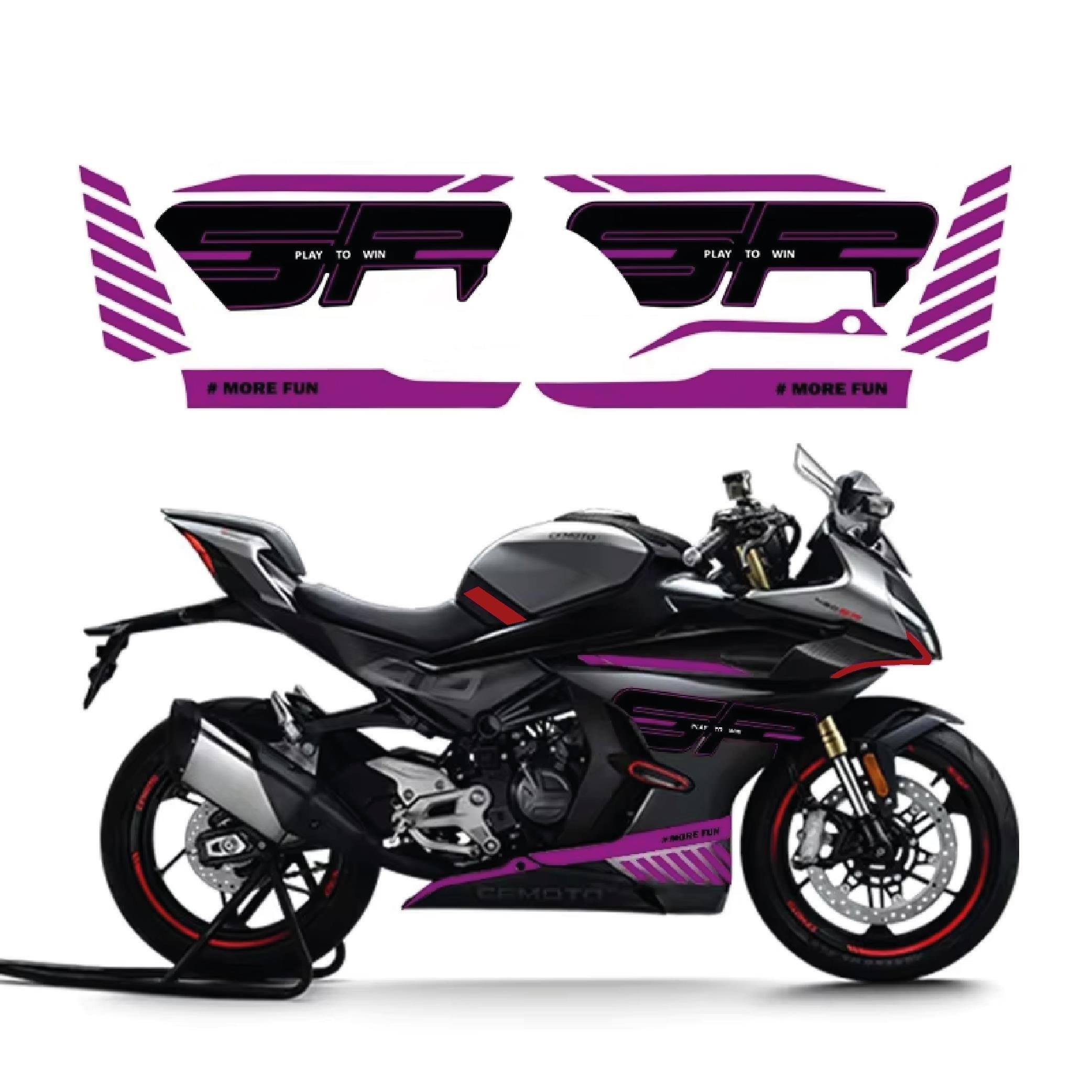 CF MOTO 450SR Orijinal Tasarım Takım Sticker