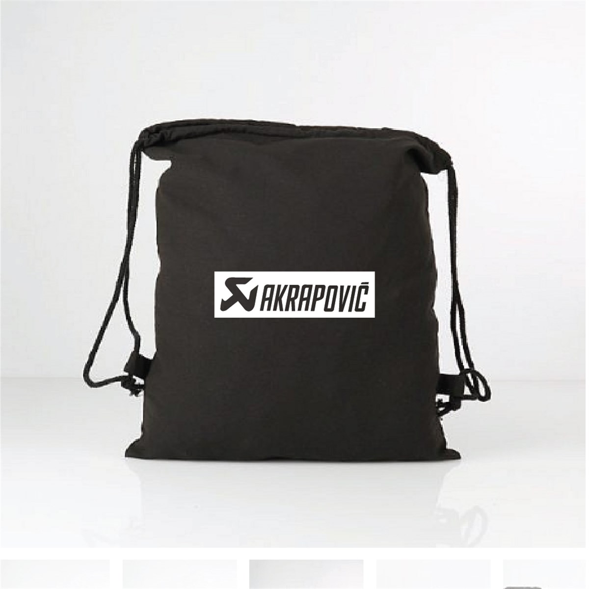 Akrapovic Logo Ve Yazı Baskılı Bez Çanta