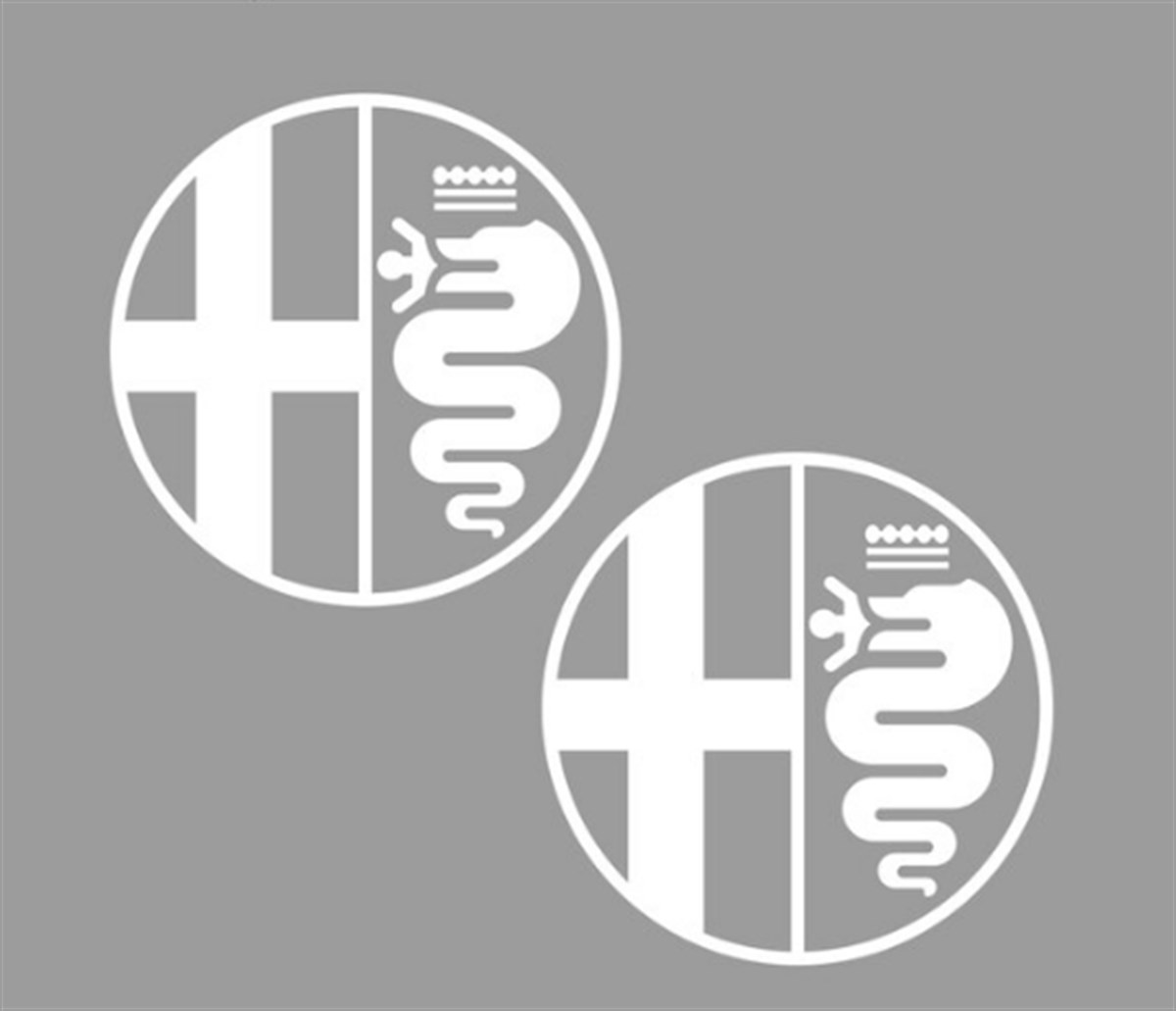 Alfa Romeo Otomobil Yan Kapı Logo Sticker Etiket Modeli