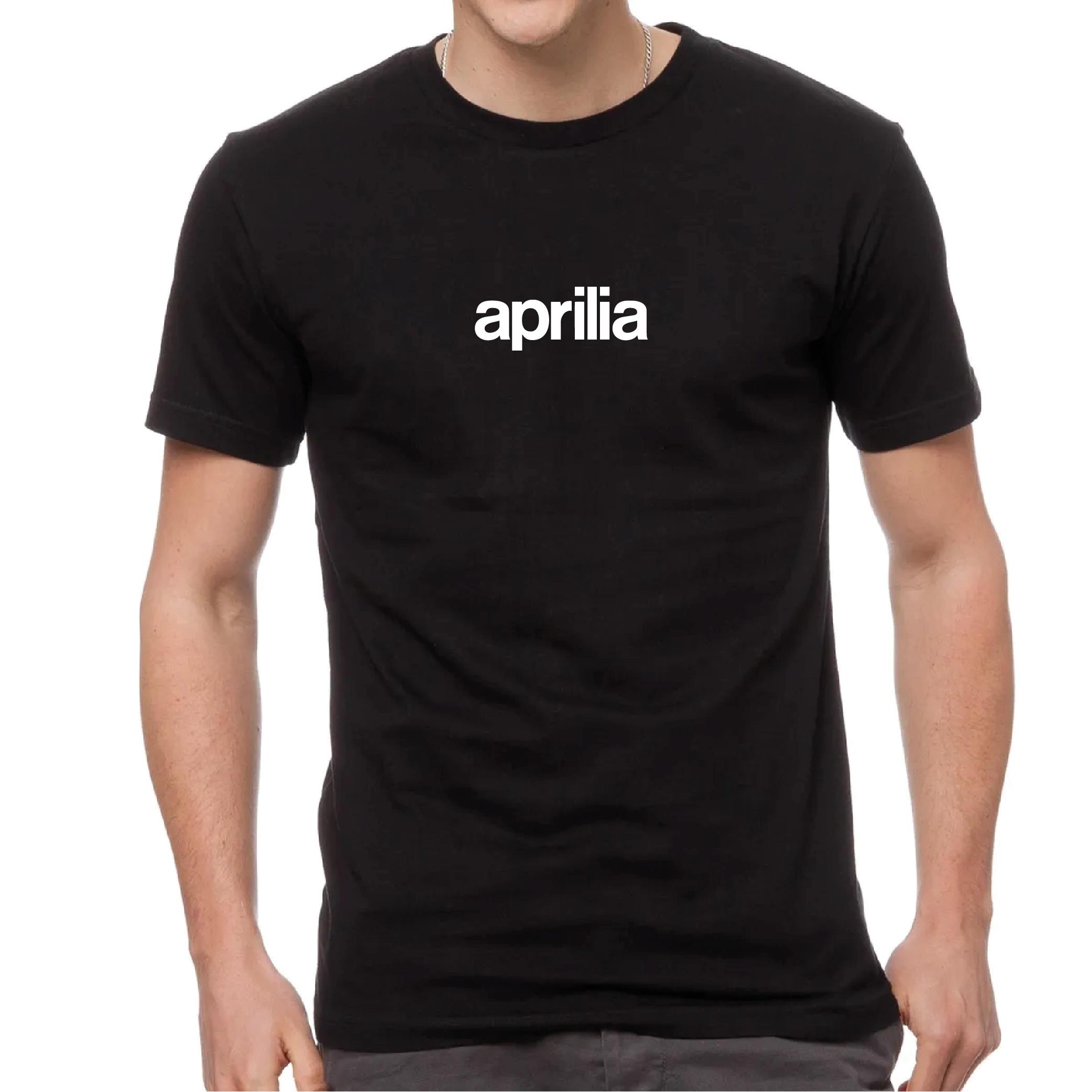 T-ShirtAprilia Tişört Beyaz Motorcu Tişörtü