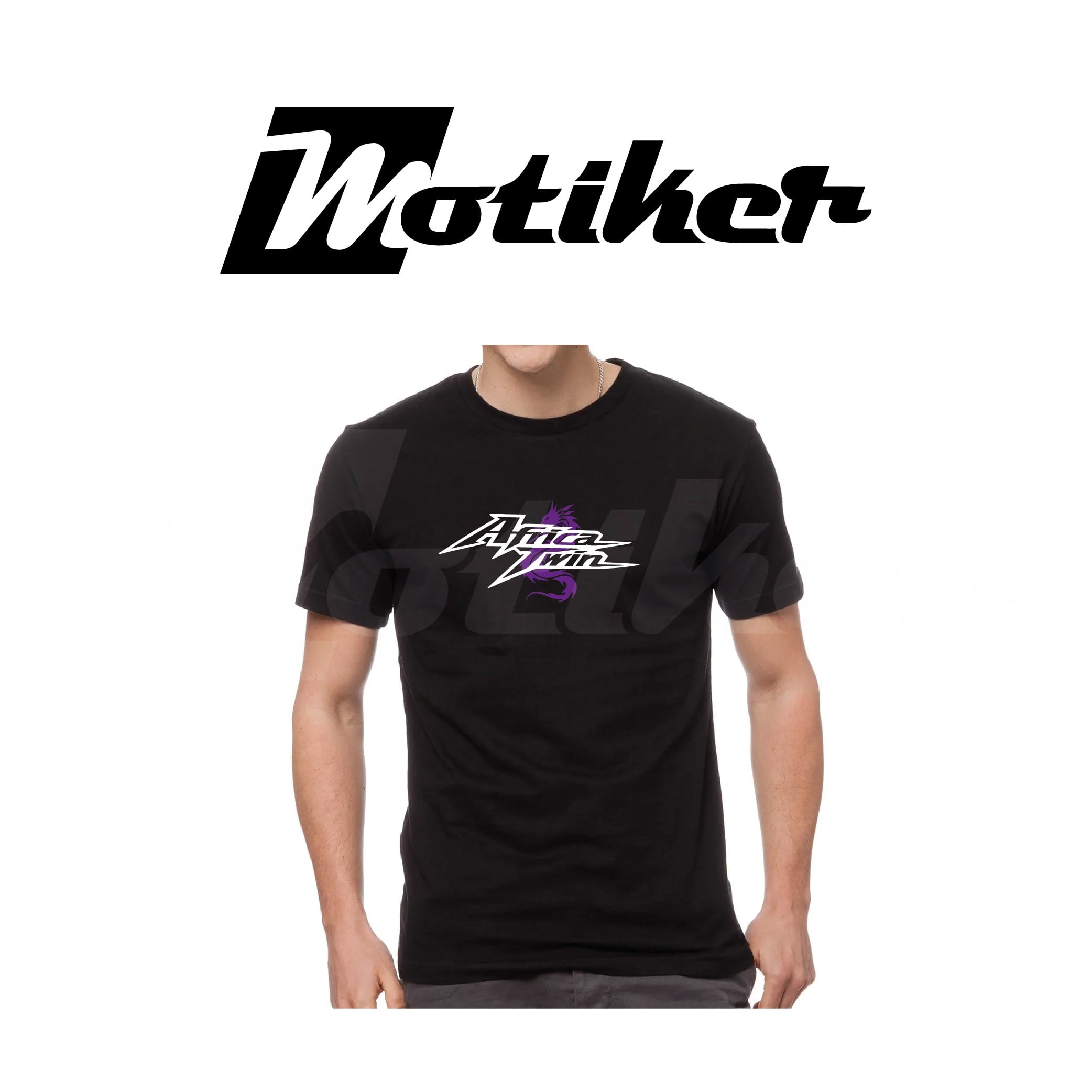Honda Africa Twin Dragon Desen Tasarımlı Motosiklet T-Shirt Modeli