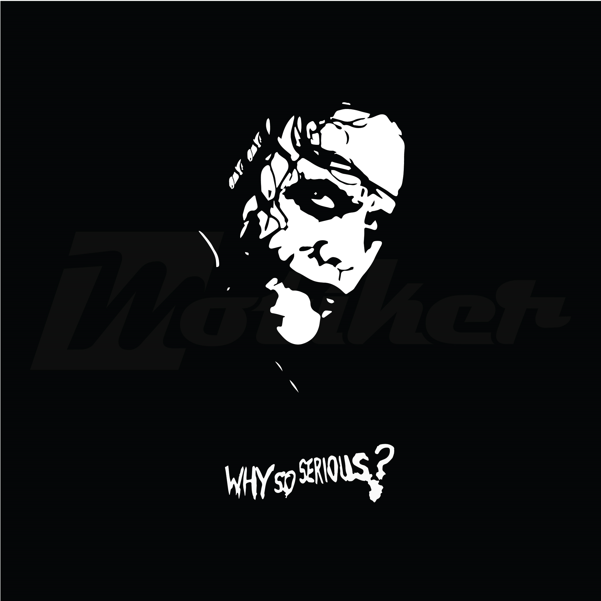 Joker Why So Serious Evrensel Sticker Etiket Kaplama Modeli