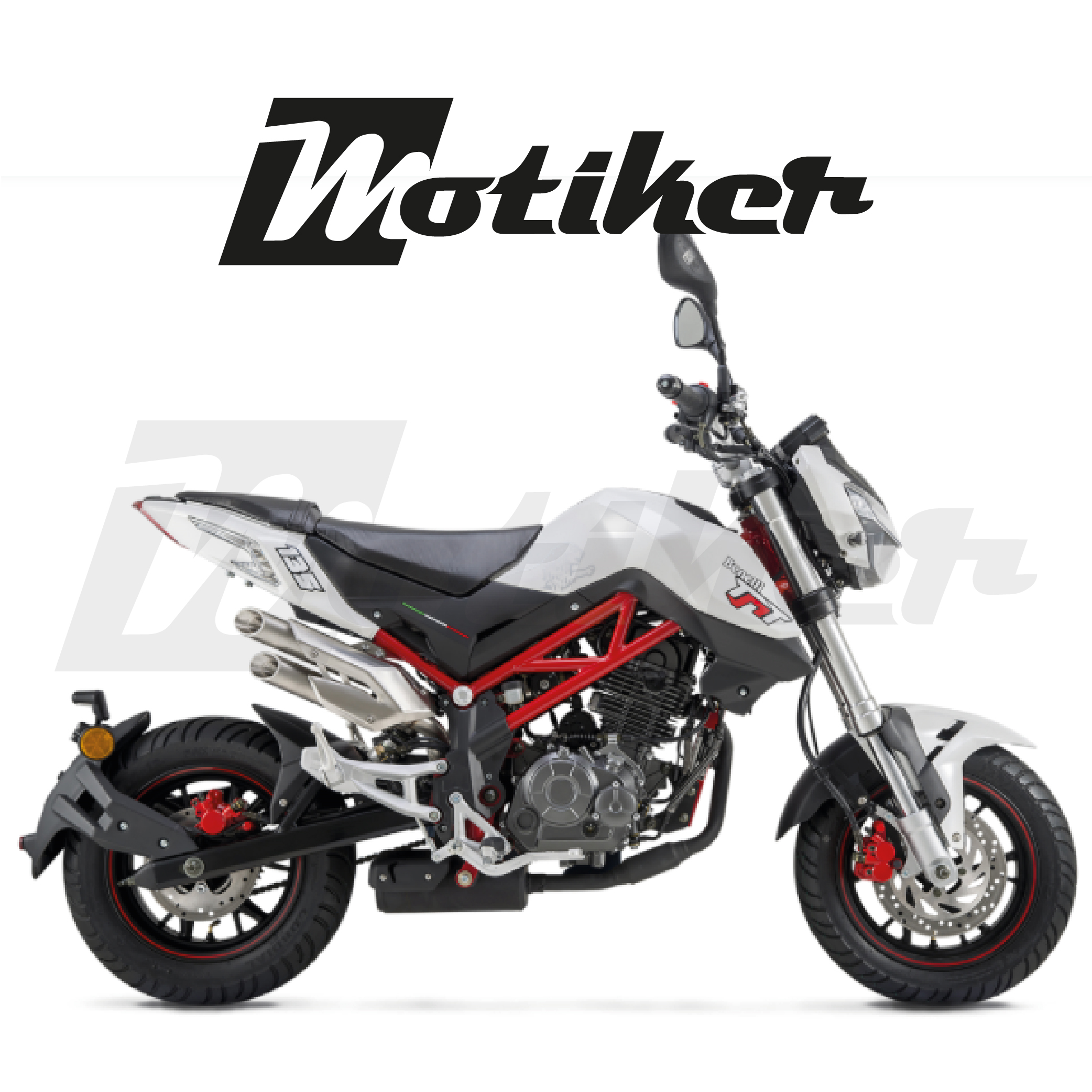 Benelli Naked TNT125 Özel Tasarım Sticker Etiket Modeli