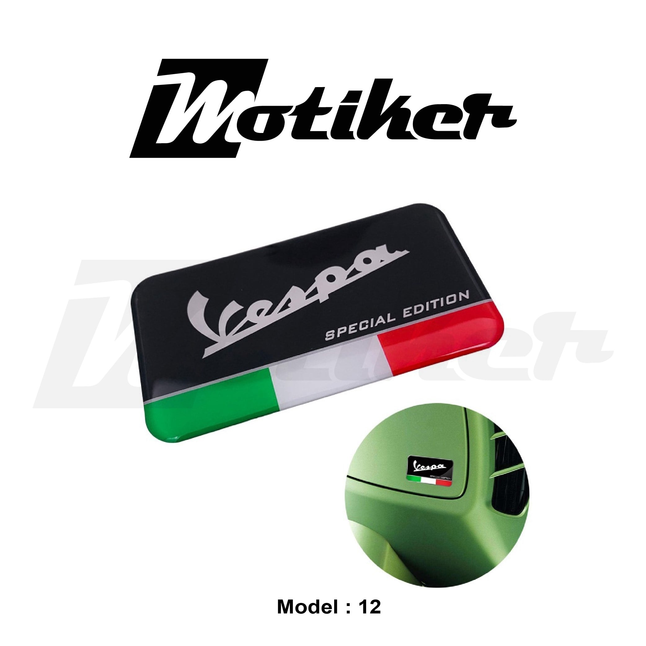 Piaggio Vesapa Damla Sticker Tasarım Model 12