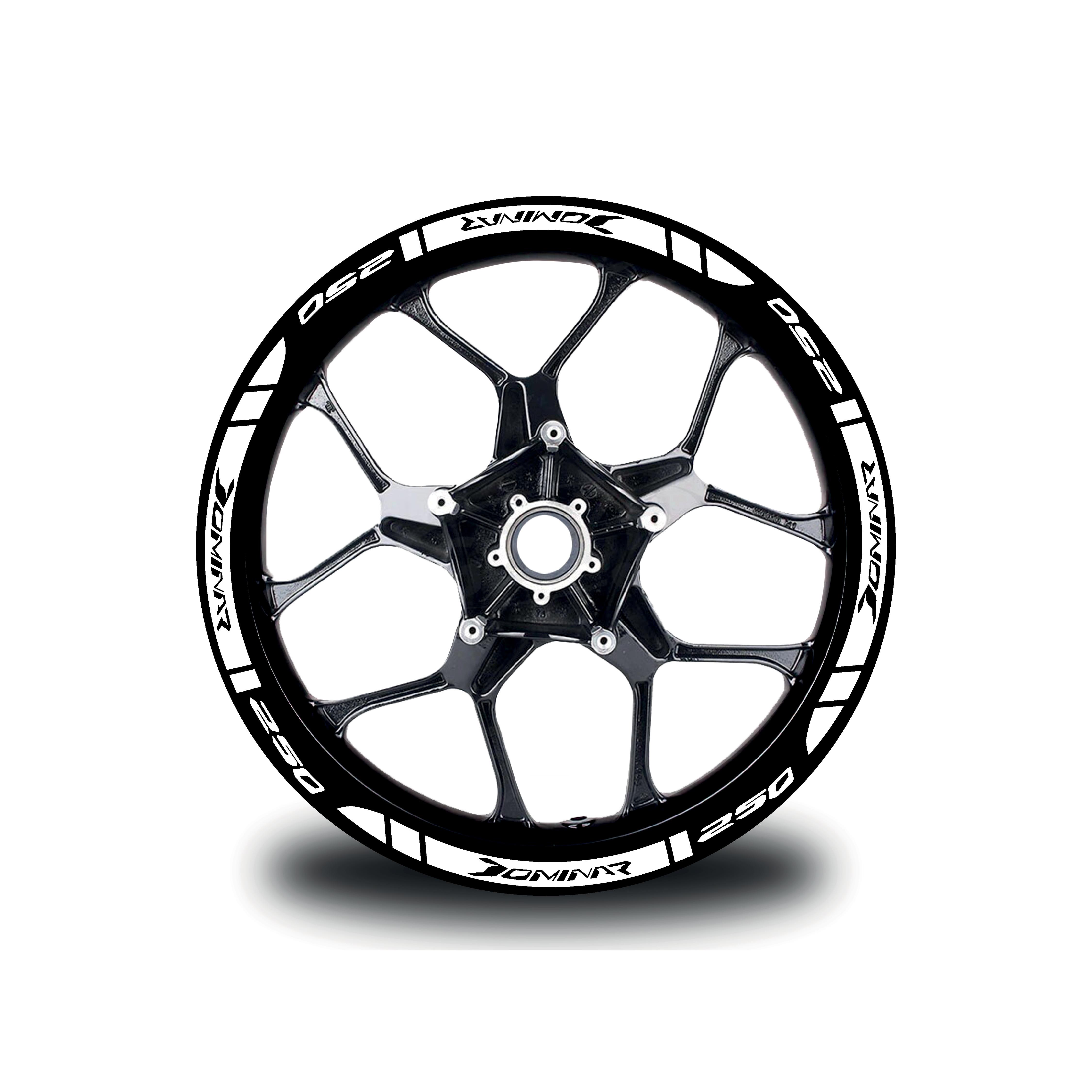 Bajaj Dominar 250 Dış Jant Şeridi Motosiklet Sticker Etiket Modeli