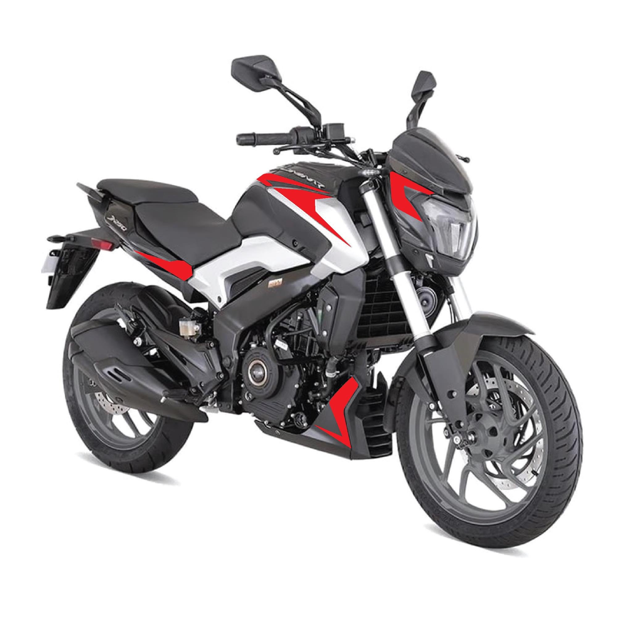 Bajaj Dominar 250 Sticker Tasarım Etiket Modeli Kırmızı