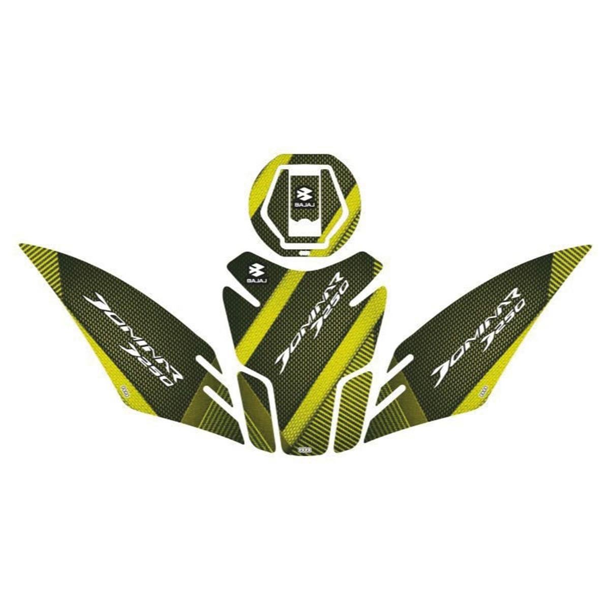 Bajaj Dominar 250 Tank Pad Set Sticker Etiked Model