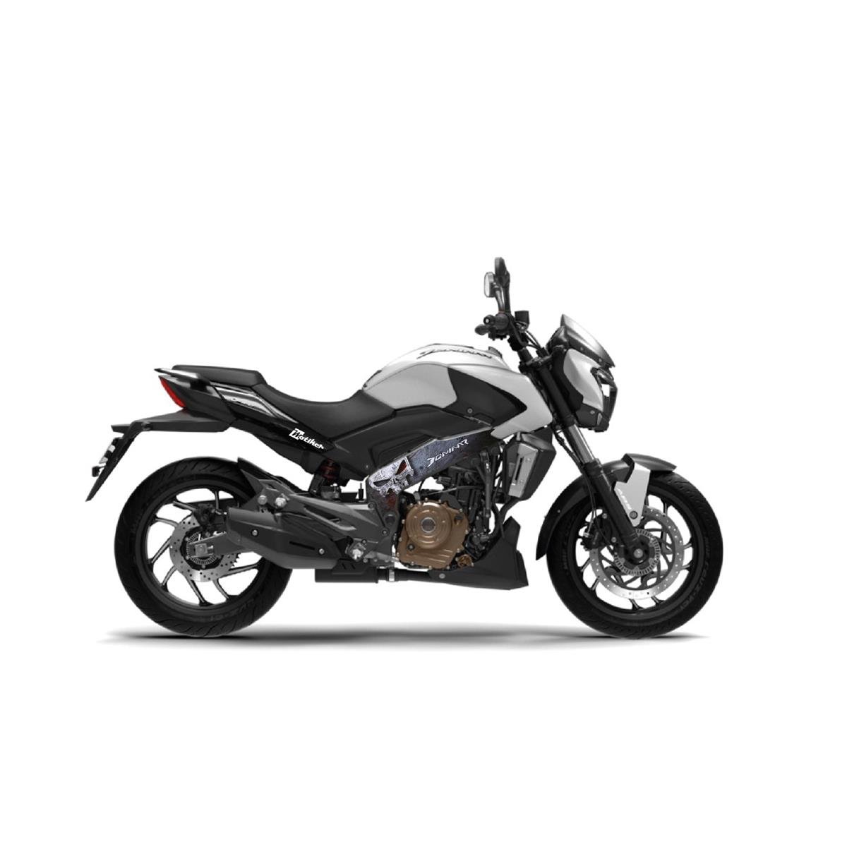 Bajaj Dominar 400 Kuru Kafatası Design Orta Grenaj Sticker Etiket Model