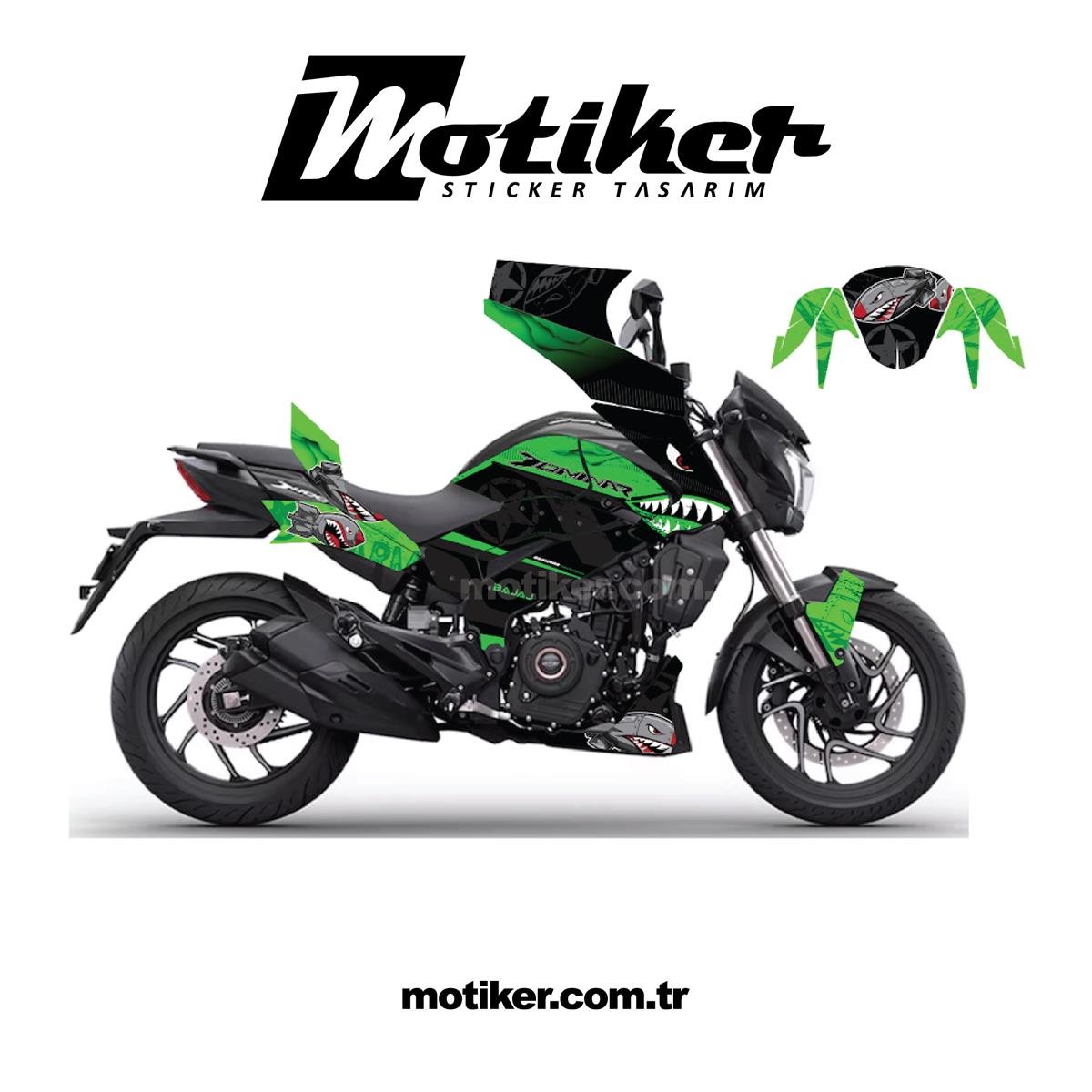 Bajaj Dominar Atomic Sticker Etiket Kaplama Model