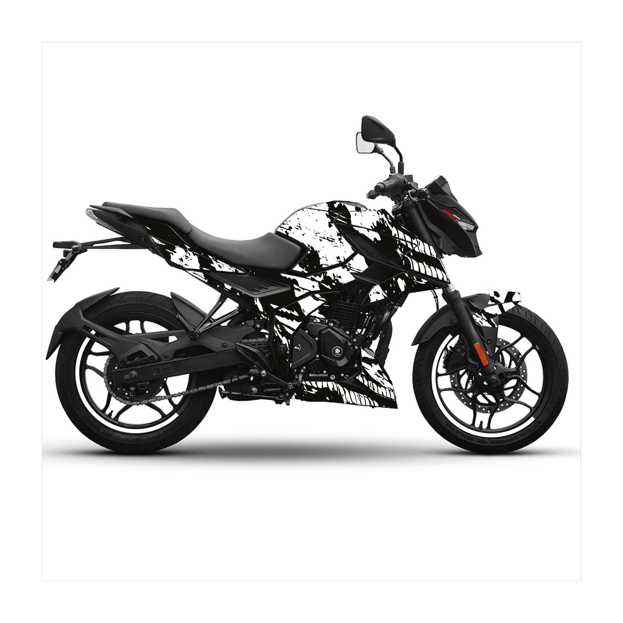 Bajaj N250 Ağ Tasarım Motosiklet Sticker Etiket Kaplama Modeli