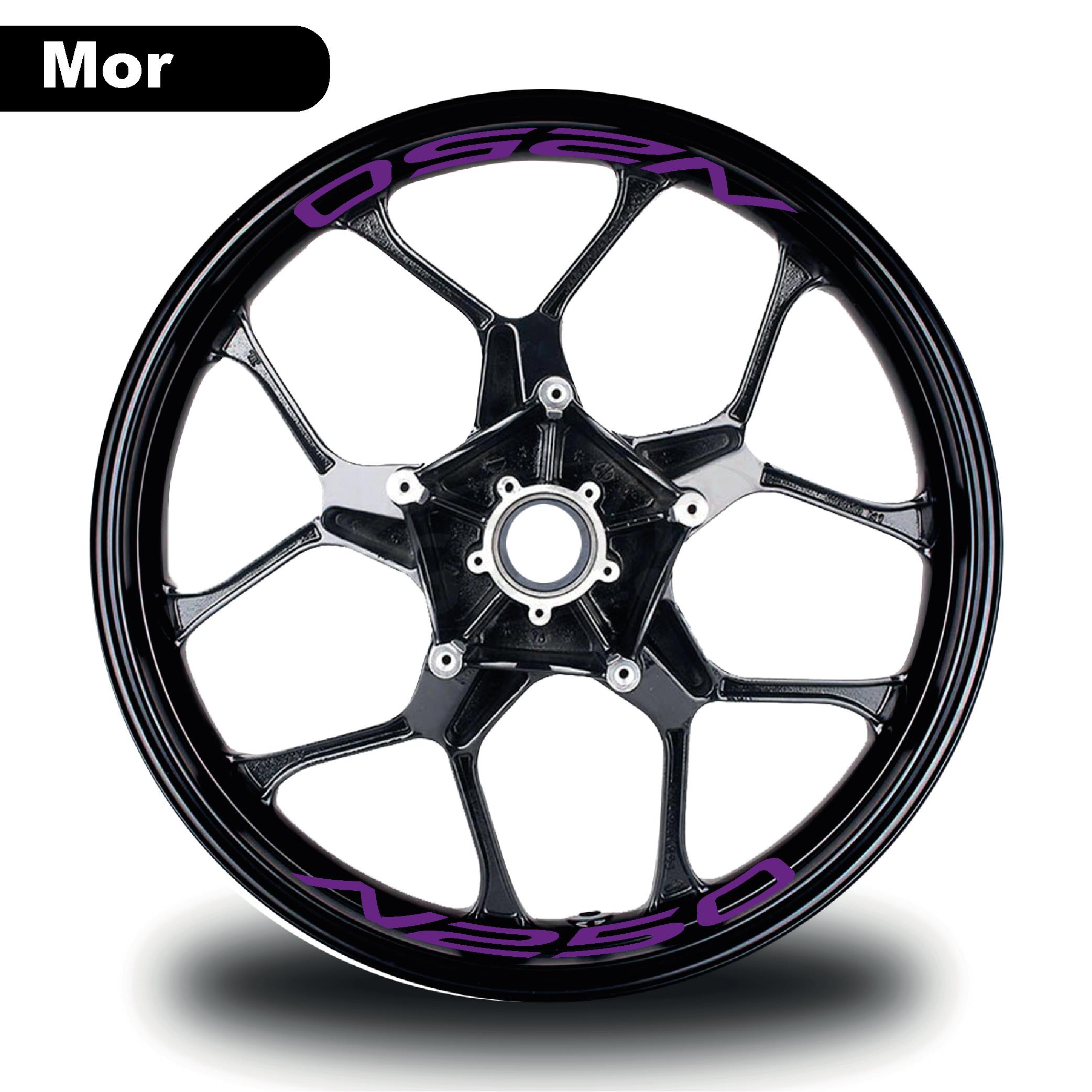 N250Bajaj N250 Jant İçi Yazı Sticker Modeli Mor