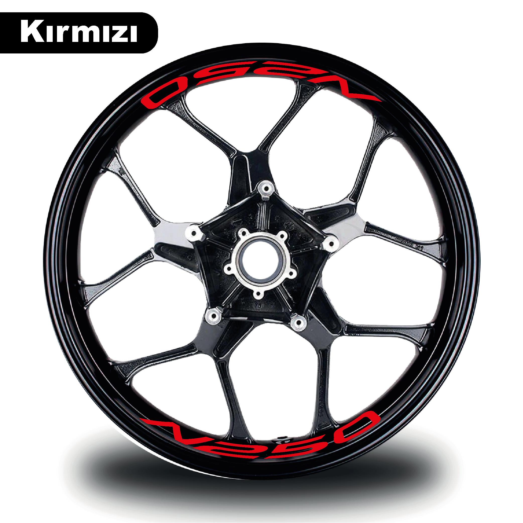 N250Bajaj N250 Jant İçi Yazı Sticker Modeli Kırmızı