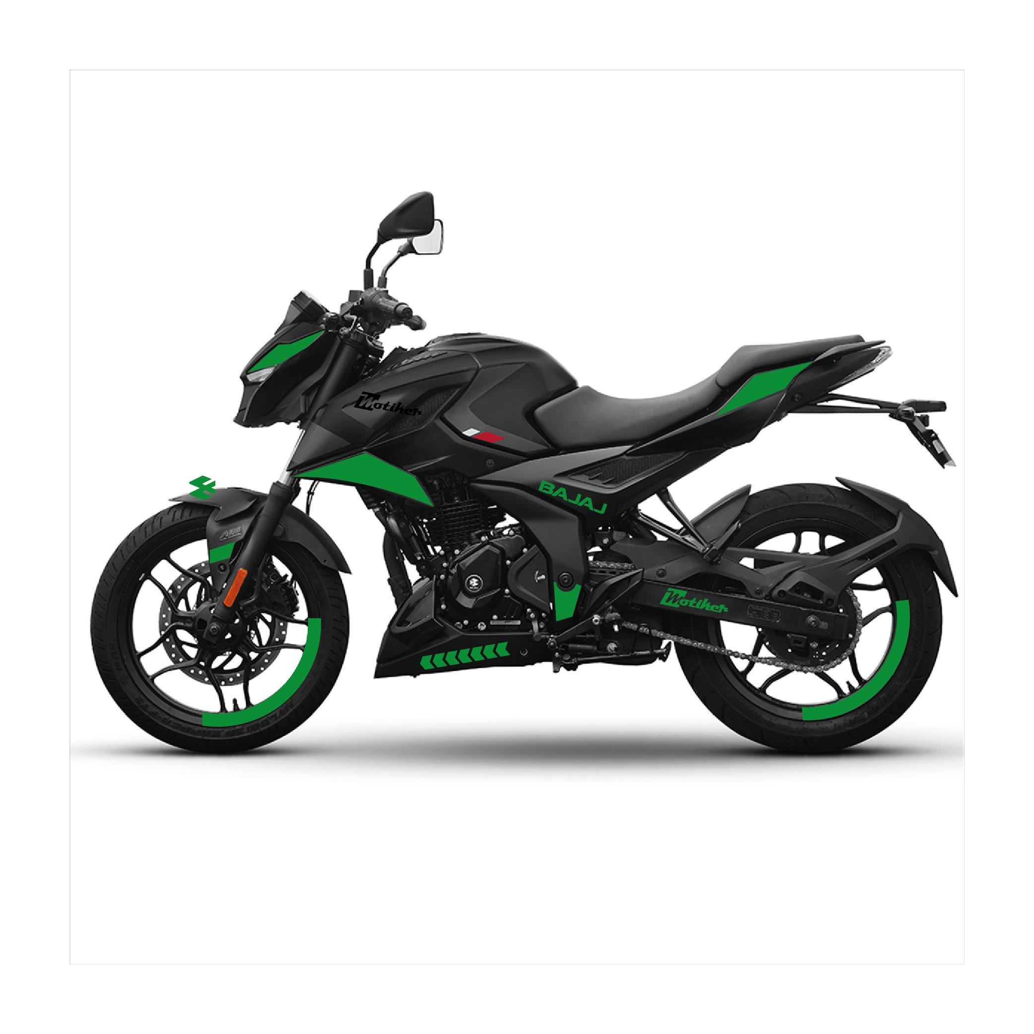 Bajaj N250 Takım Yeşil  Sticker Etiket Modeli