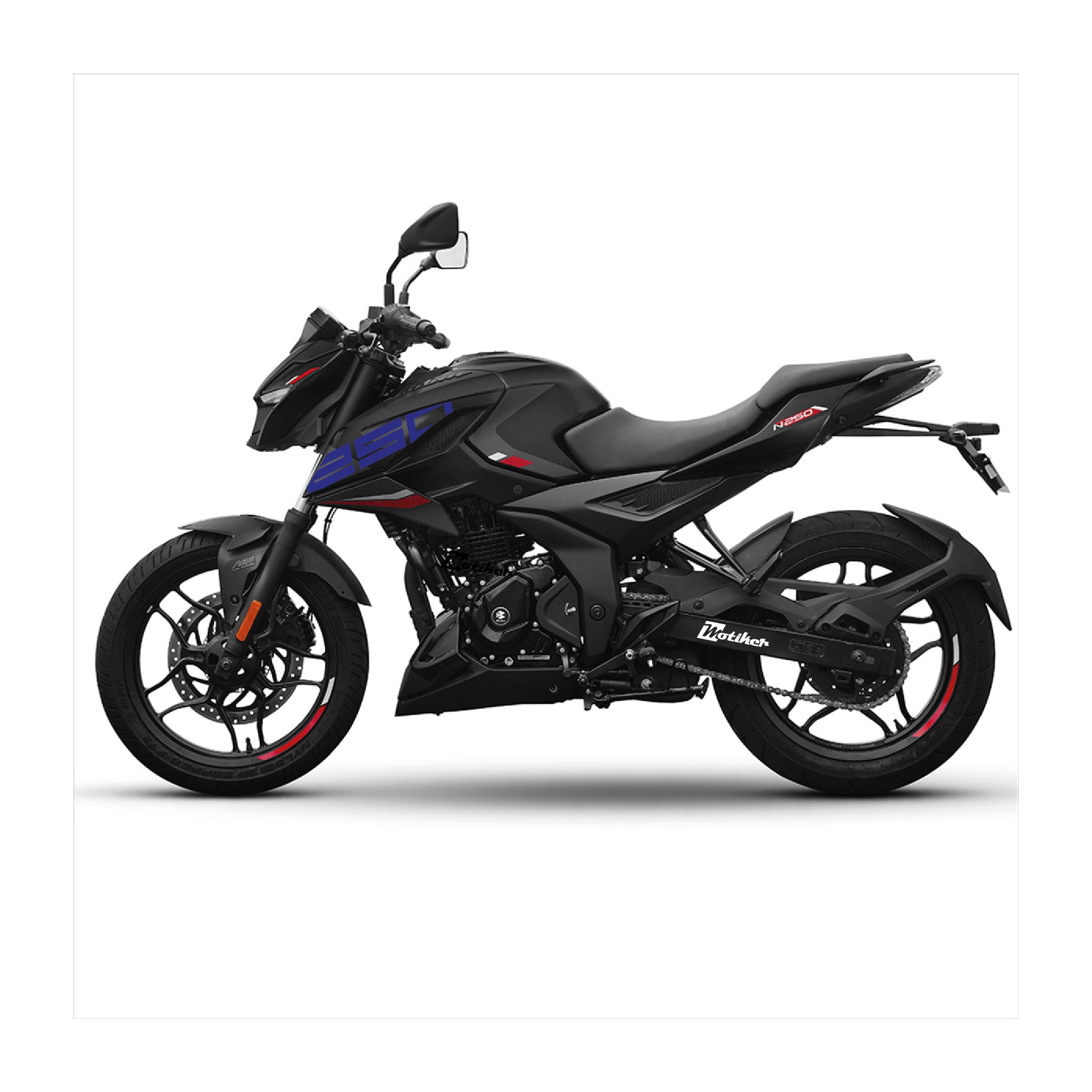 Bajaj N250 Yan 250 Yazısı Sağ Sol  Lacivert