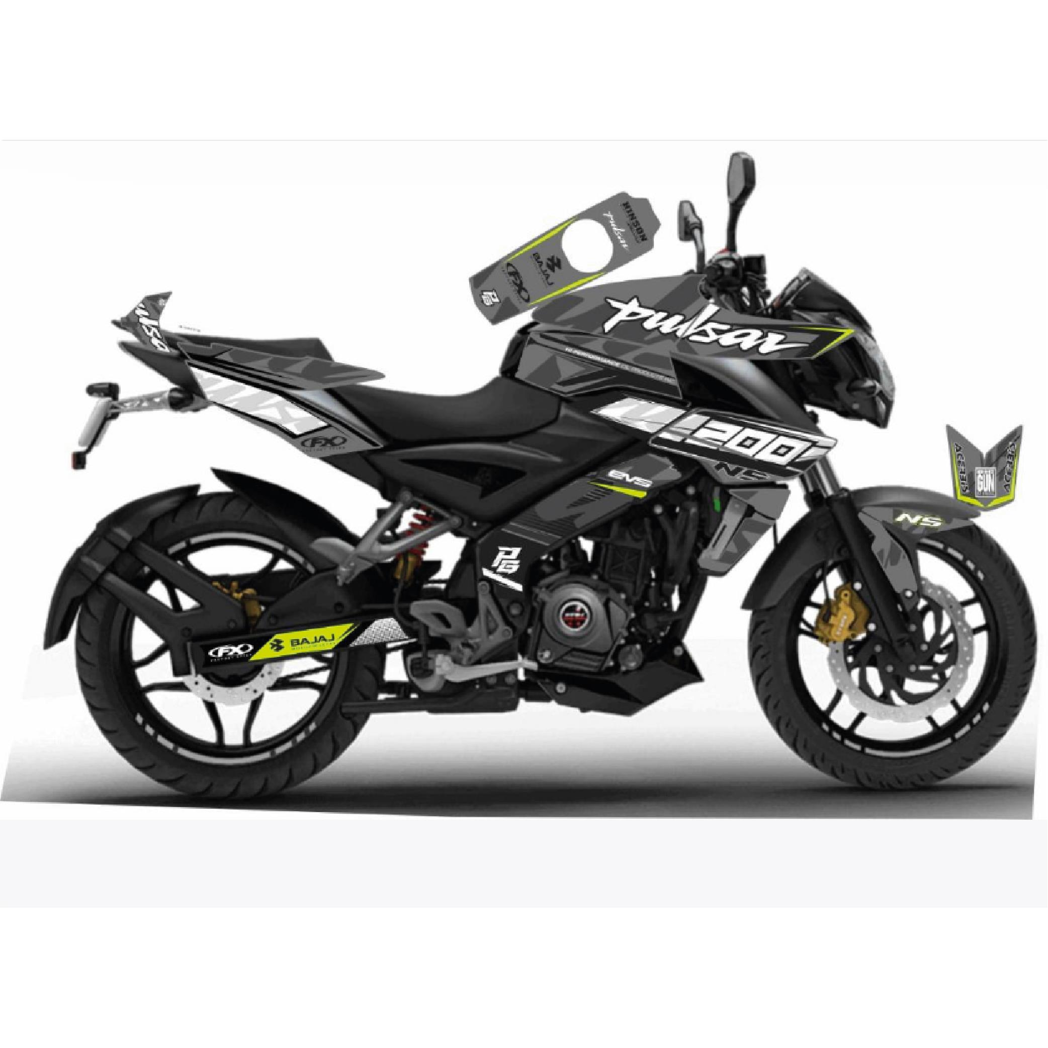 PULSAR NS 200BAJAJ NS200 Sticker Acerbis Kaplama Etiket Tasarım Modeli