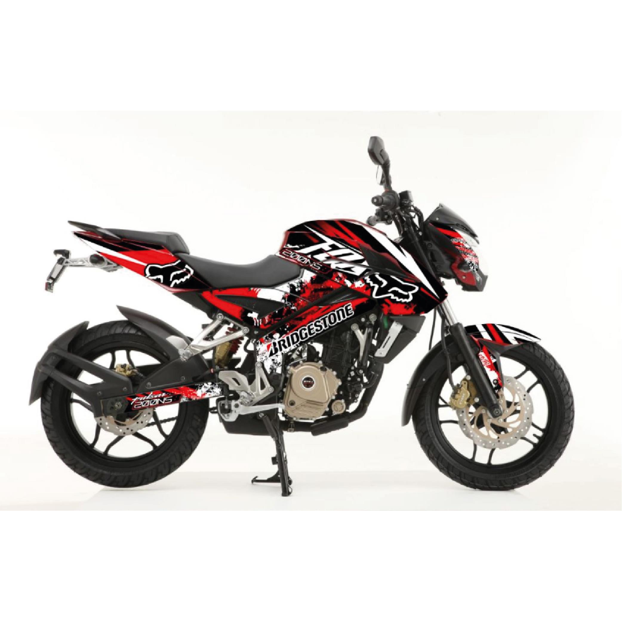 PULSAR NS 200BAJAJ NS200 Sticker Fox Kaplama Etiket Tasarım Modeli