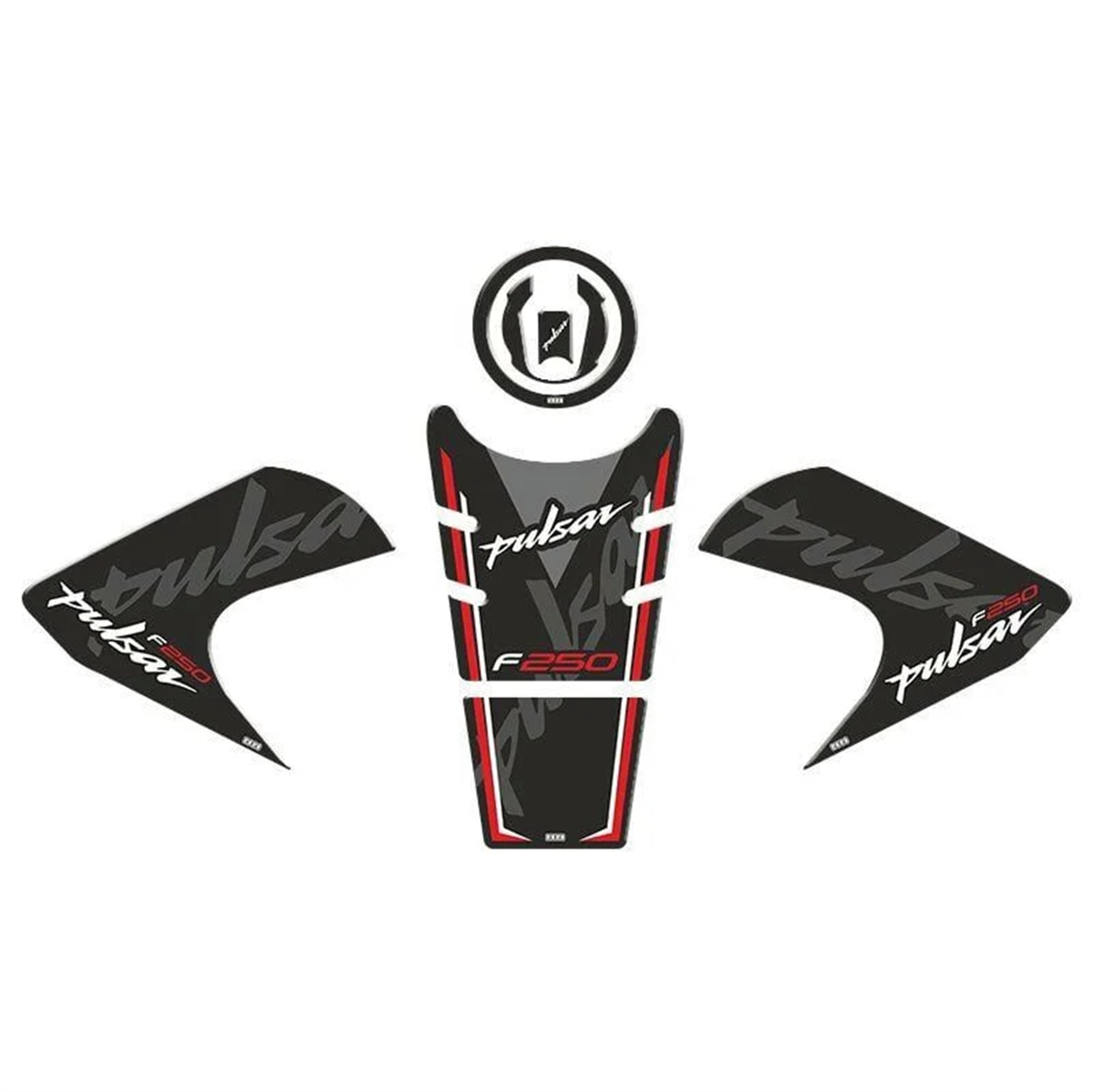 Bajaj Pulsar F250 Kırmızı Tank Pad Set
