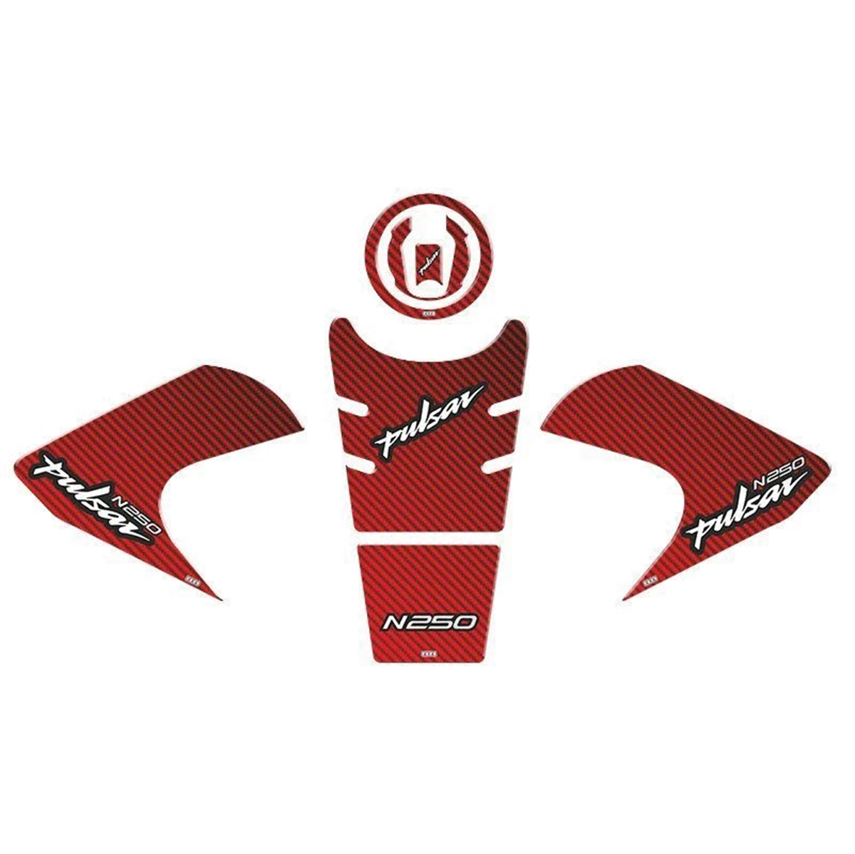 Bajaj Pulsar N250 Siyah Tank Pad Set