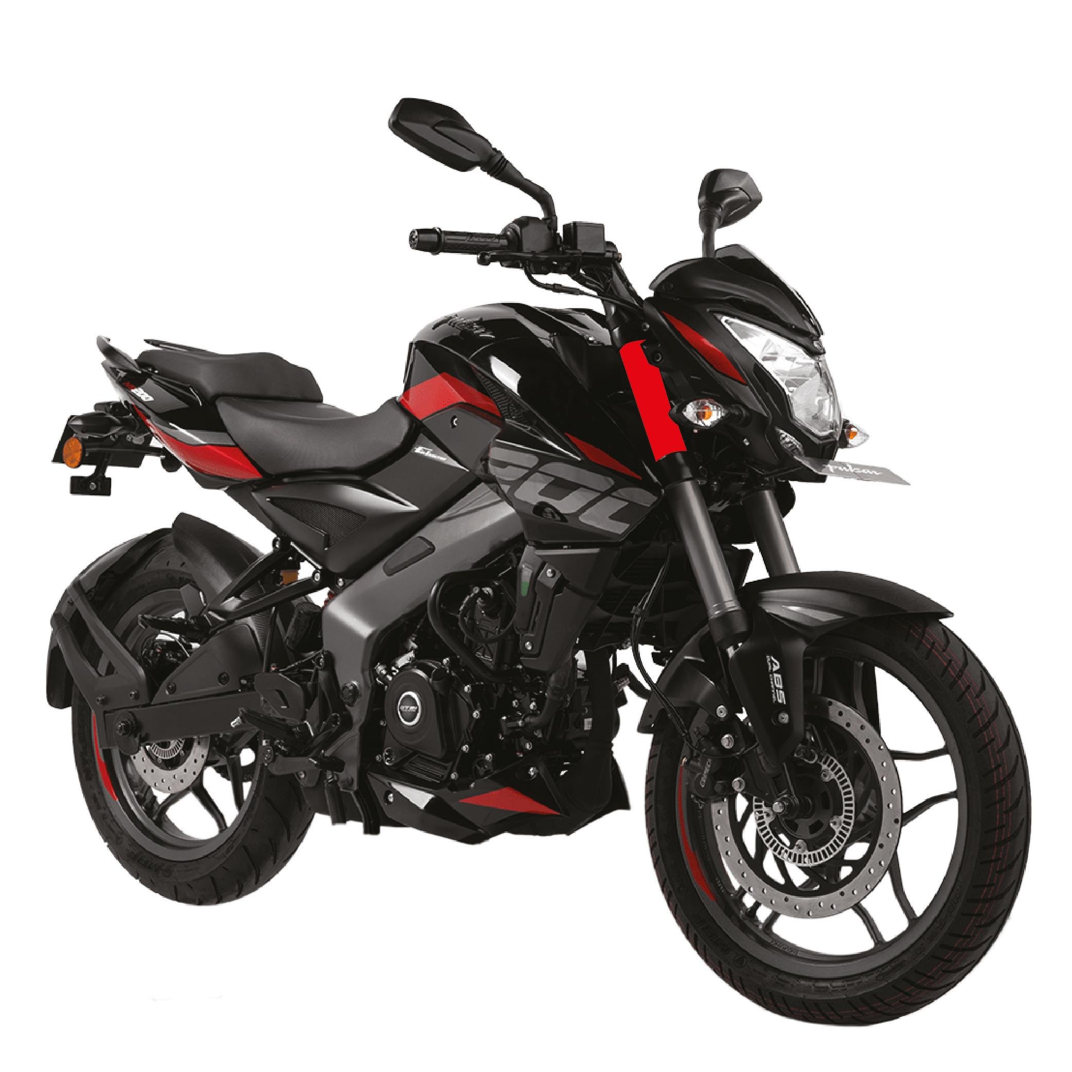 PULSAR NS 200Bajaj Pulsar NS200 Amortisör Maşa Kırmızı Kaplama Sticker Etiket Modeli