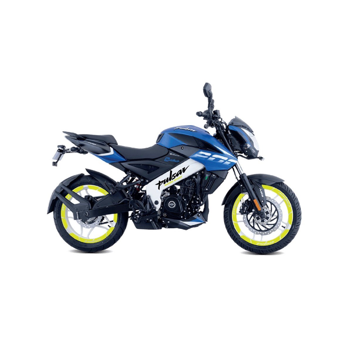 Bajaj Pulsar NS200 Neon Sarı Jant ve Şase Sticker Etiket Modeli