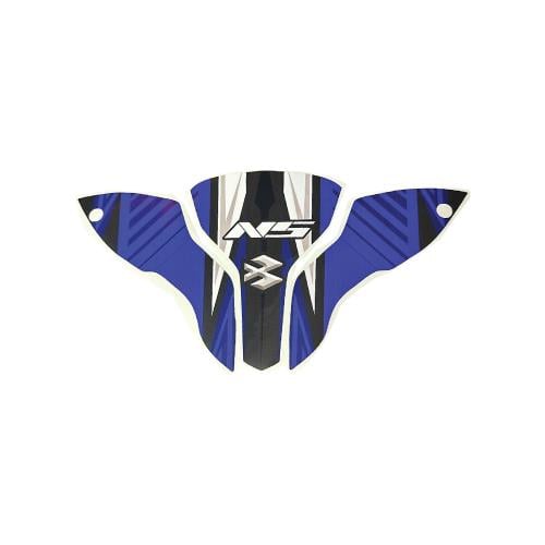 Bajaj Pulsar NS200 Ön Kafa 3 Parça Baskılı Motosiklet Sticker Kaplama Etiket Modeli Mavi