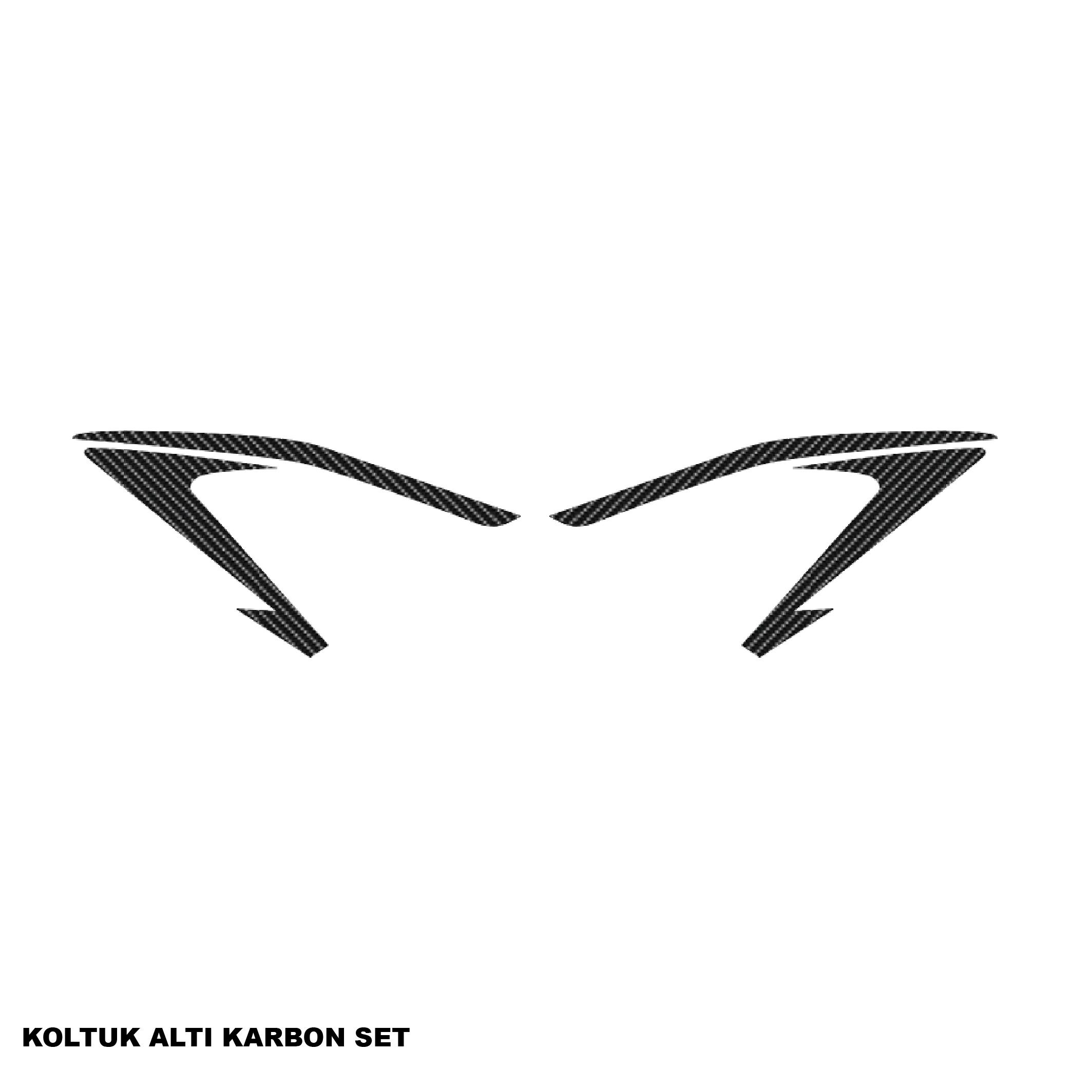 PULSAR RS 200BAJAJ RS200 KARBON STICKER SET ORTA KOLTUK ALTI PARÇALI KAPLAMA ETİKET MODELİ