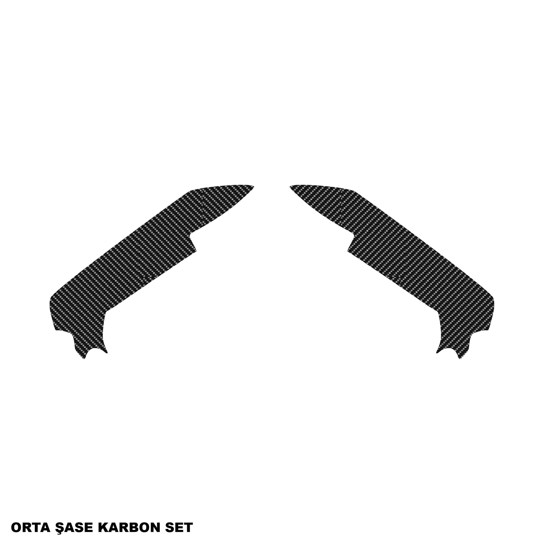 PULSAR RS 200BAJAJ RS200 KARBON STICKER SET ORTA ŞASE PARÇALI KAPLAMA ETİKET MODELİ