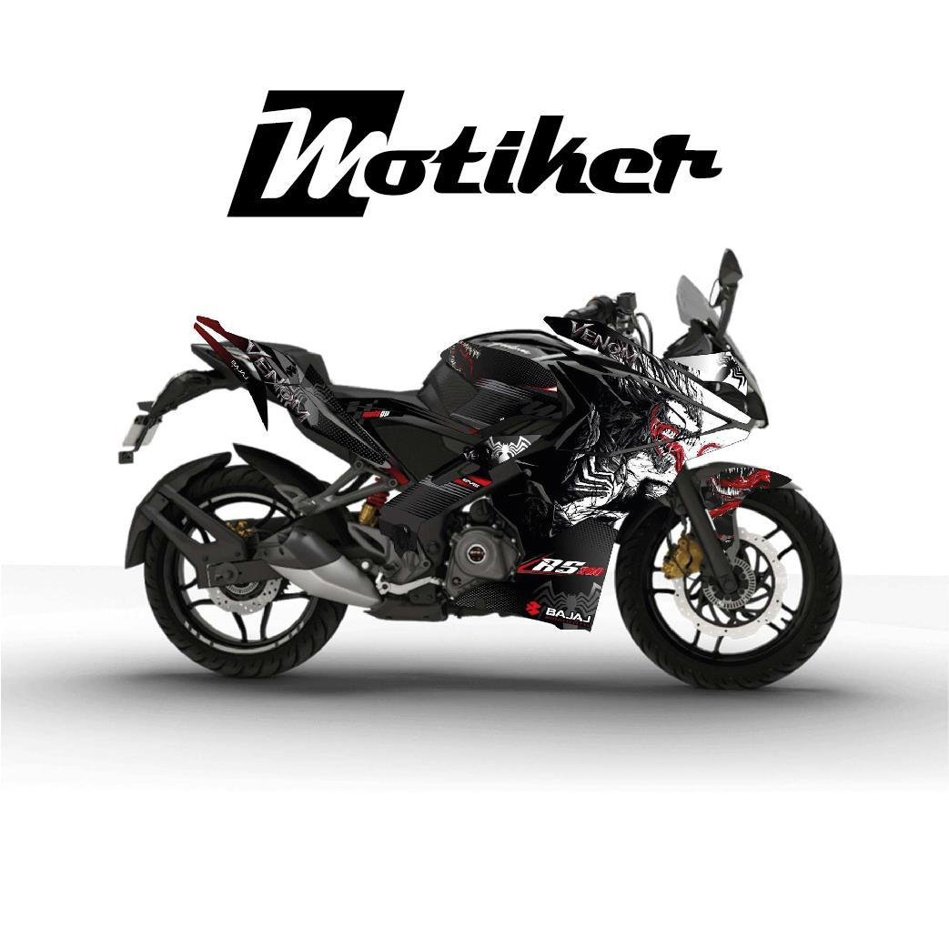 PULSAR RS 200Bajaj RS200 Venom Sticker Etiket Parçalı Kaplama Modeli