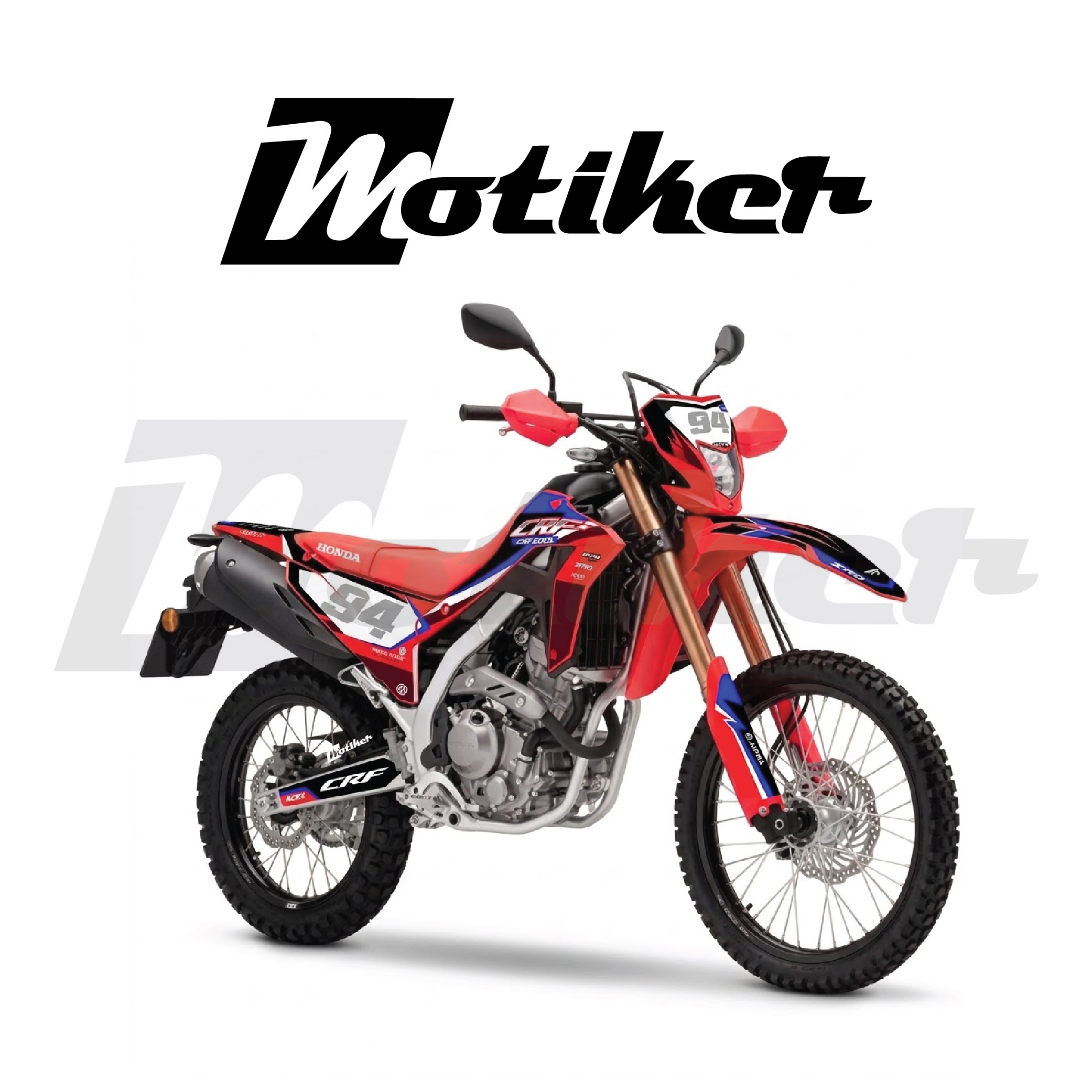 Honda CRF250L 2021 - 2026 CRF Yazılı Kaplama Etiket Modeli