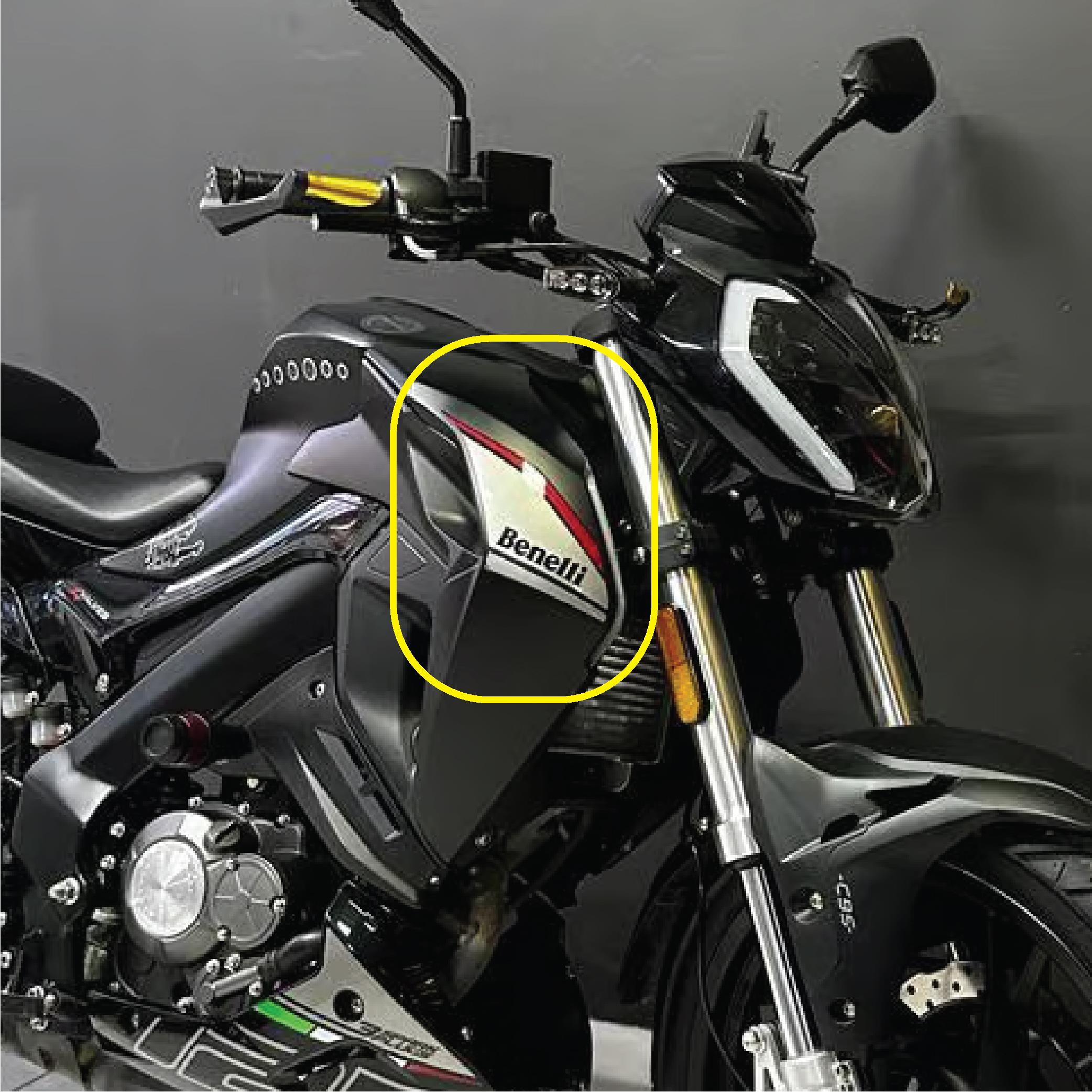BENELLİ 125S Ön Yan Grenaj Orijinal Tasarım Motosiklet Sticker Etiket Modeli