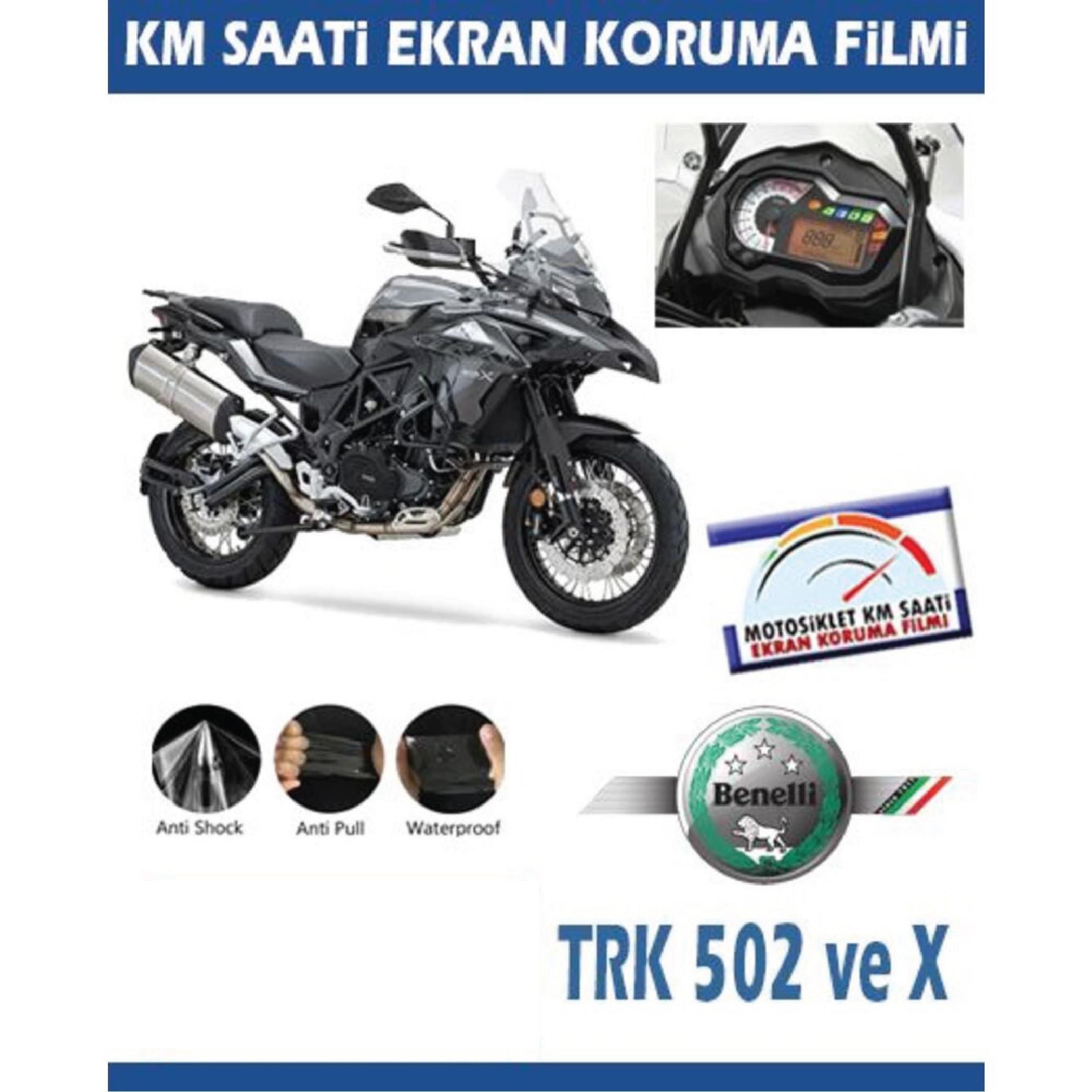 Ekran KorumasıBenelli TRK 502 / 502X Serisi Motosiklet Ekran Km Koruyucu