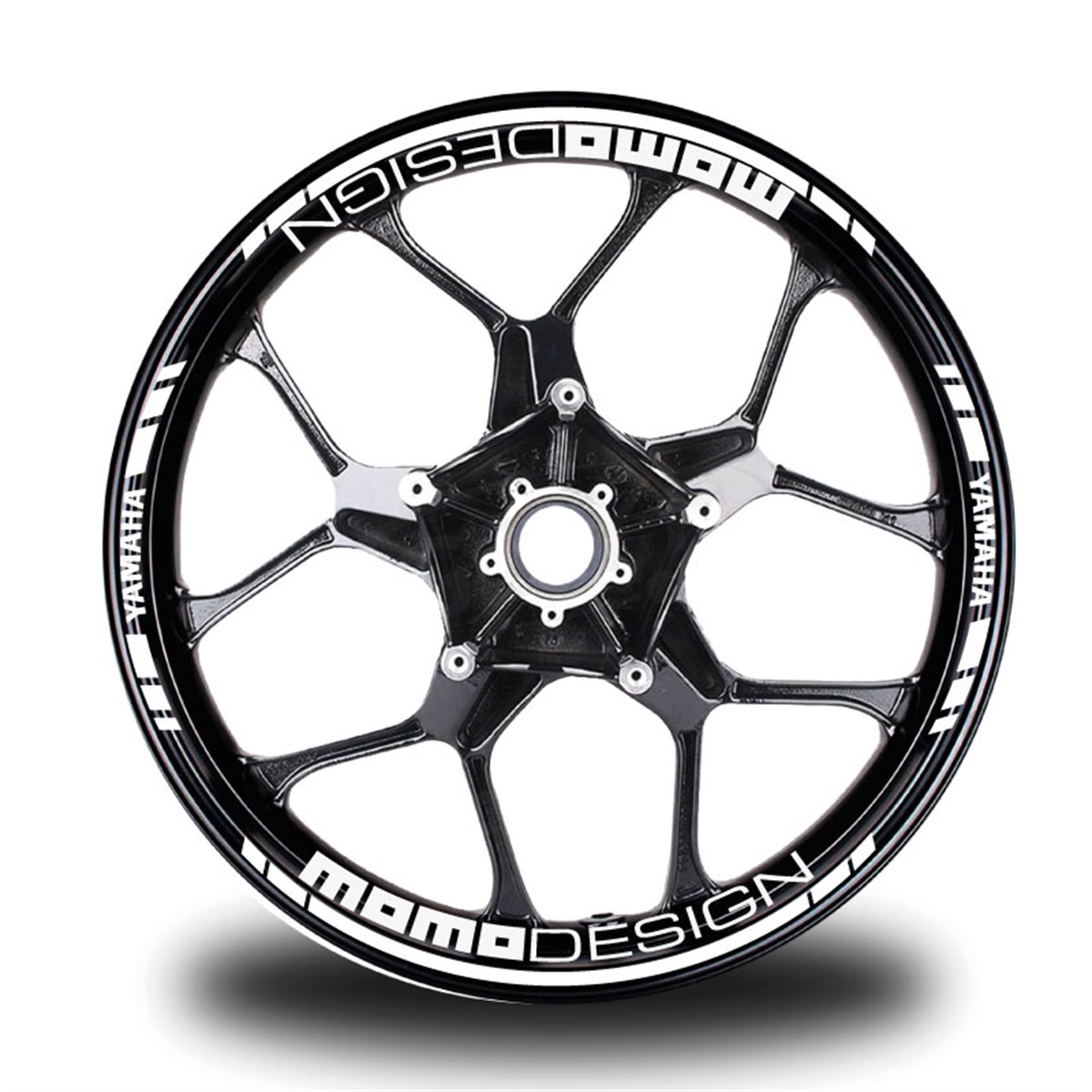 Beyaz Momodesing Takım Jant Sticker Etiket 