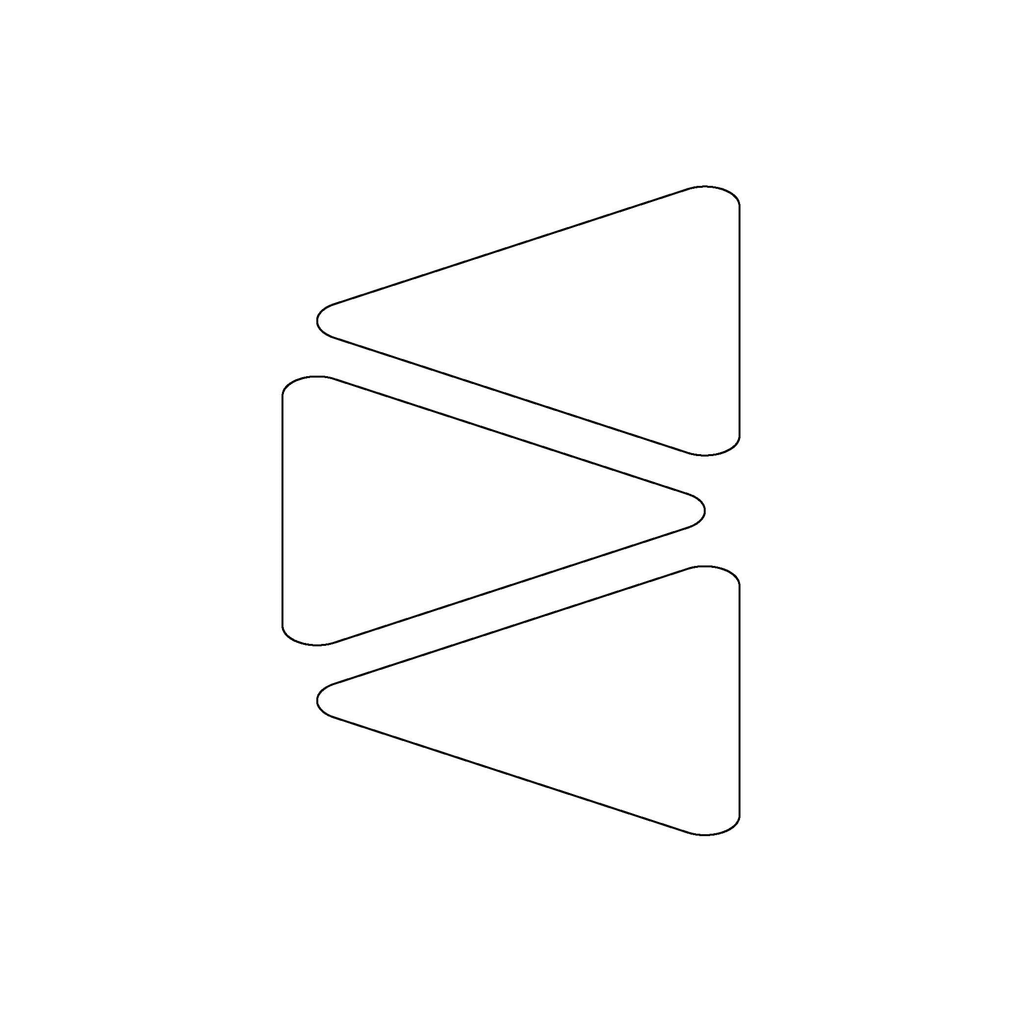 Reflective StickerBeyaz Reflective (Reflektif) 3'lü Üçgen Sticker Paketi Otomobil Motosiklet Reflektif Parlayan Sticker Etiket Modeli