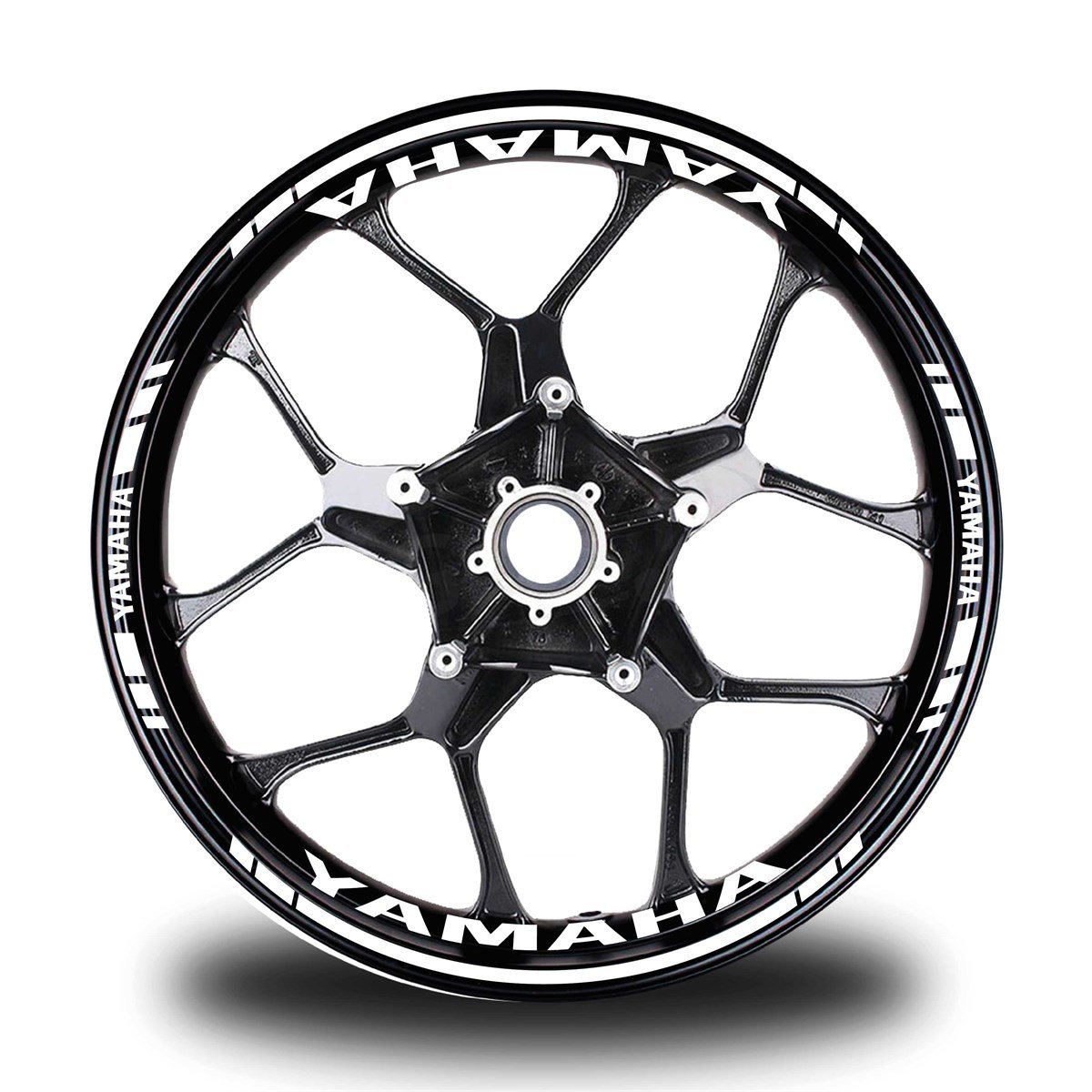 Beyaz Yamaha Takım Jant Sticker Etiket