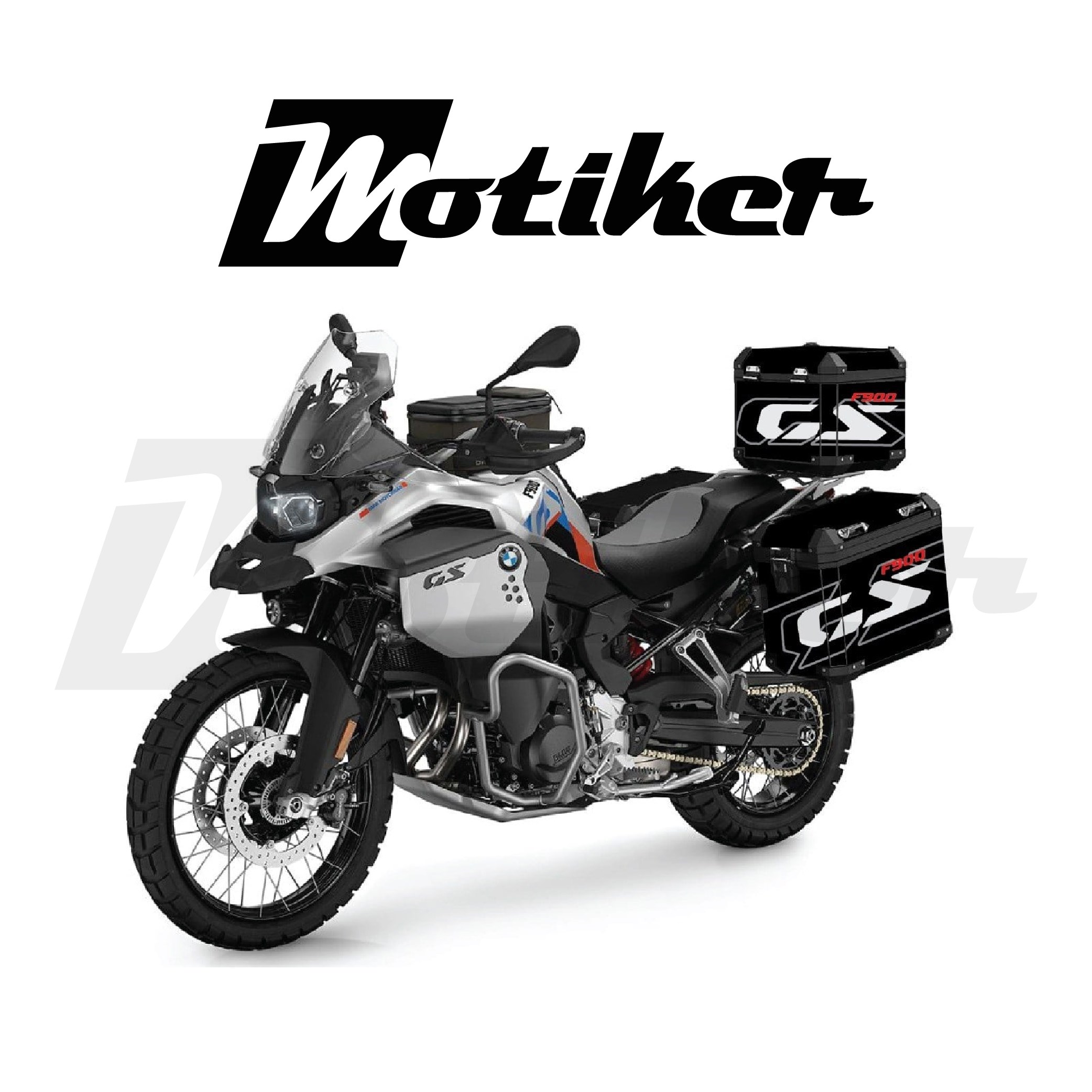 BMW F900 Çanta Kaplama GS Desen 2 Tasarımı Sticker Etiket Modeli