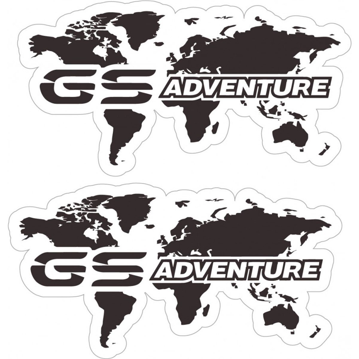 BMW GS Adventure Harita Tek Renk Sticker Etiket Modeli