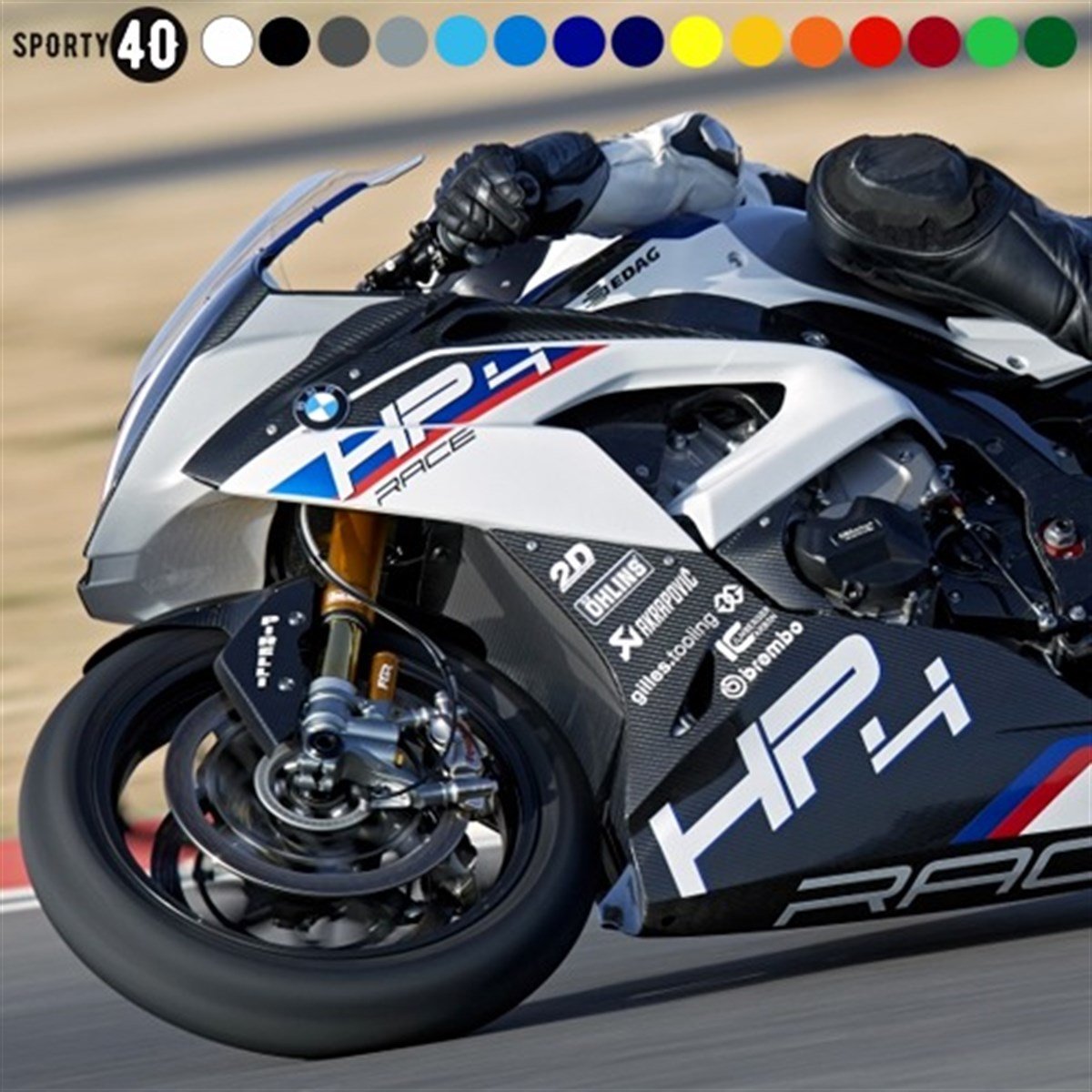 BMW HP4 Race Sticker Etiket Modeli